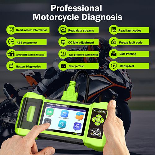 JDiag M300 Hand-held Motorcycle Diagnostic Scanner For Harley BMW Ducati AEON APRILIA BENELLI HONDA KAWASAKI KTM KYMCO PIAGGIO PGO SUZUKI SYM etc.