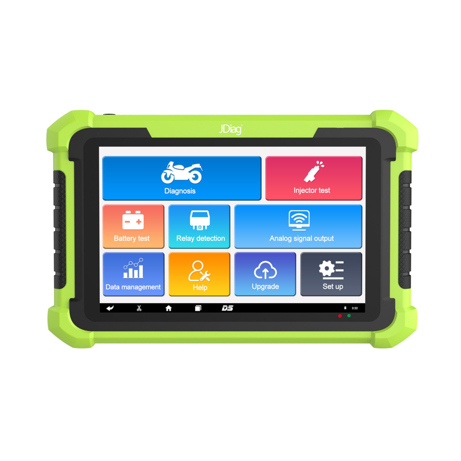 JDiag M400 Intelligent Motorcycle Diagnostic Scanner 8-inch Large Screen ABS Diagnostic Analog Signal Output Battery Testing