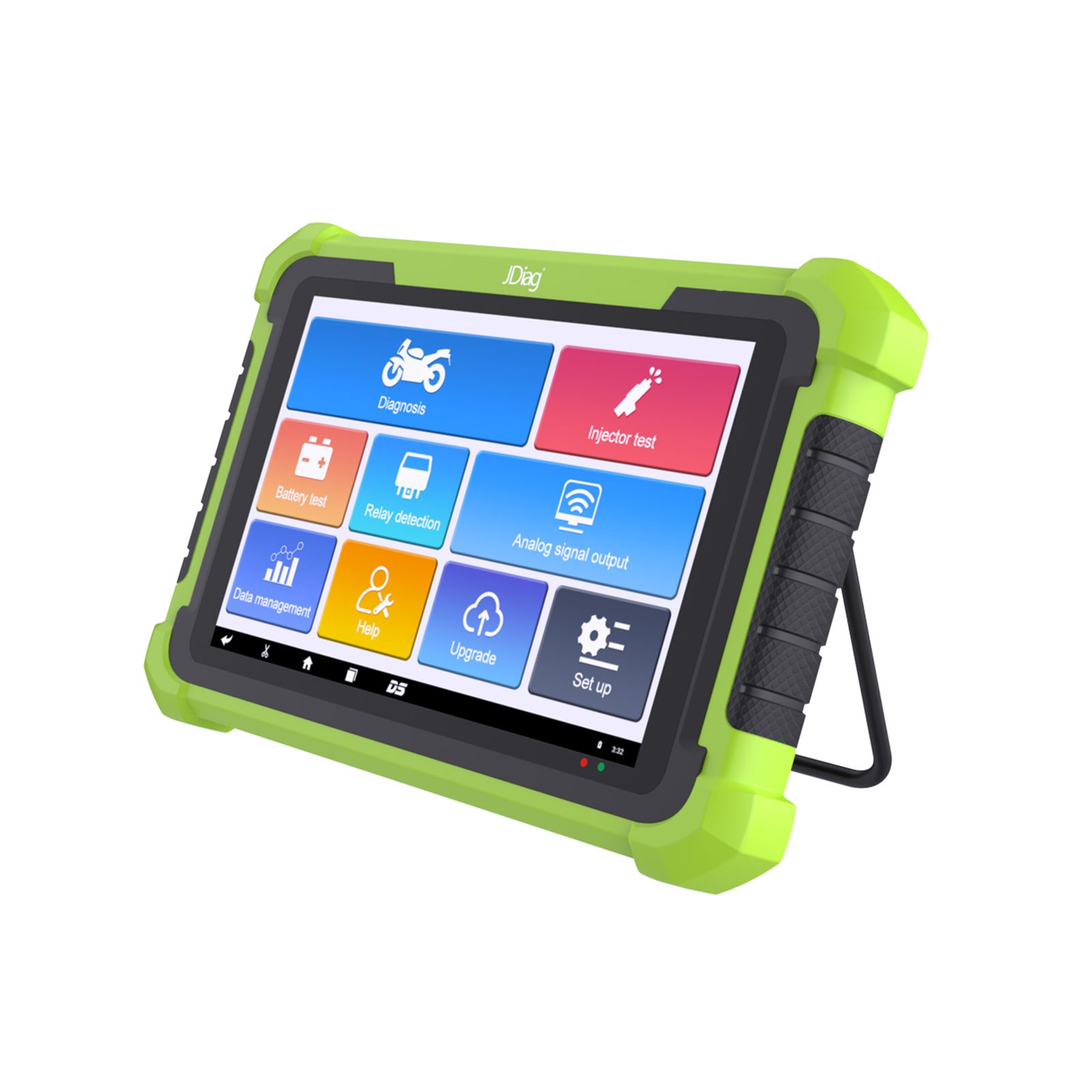 JDiag M400 Intelligent Motorcycle Diagnostic Scanner 8-inch Large Screen ABS Diagnostic Analog Signal Output Battery Testing