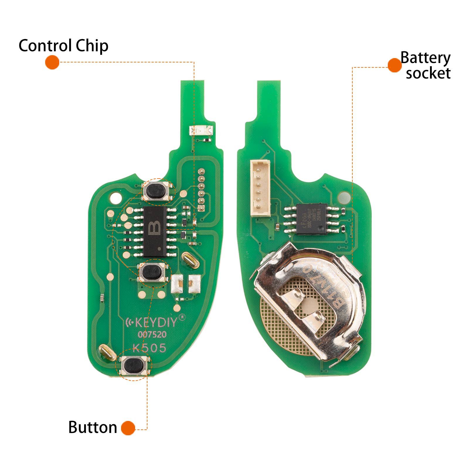 KEYDIY KD B11-3 (NEW) Universal Flip Remote Key 3 Buttons 5pcs/lot