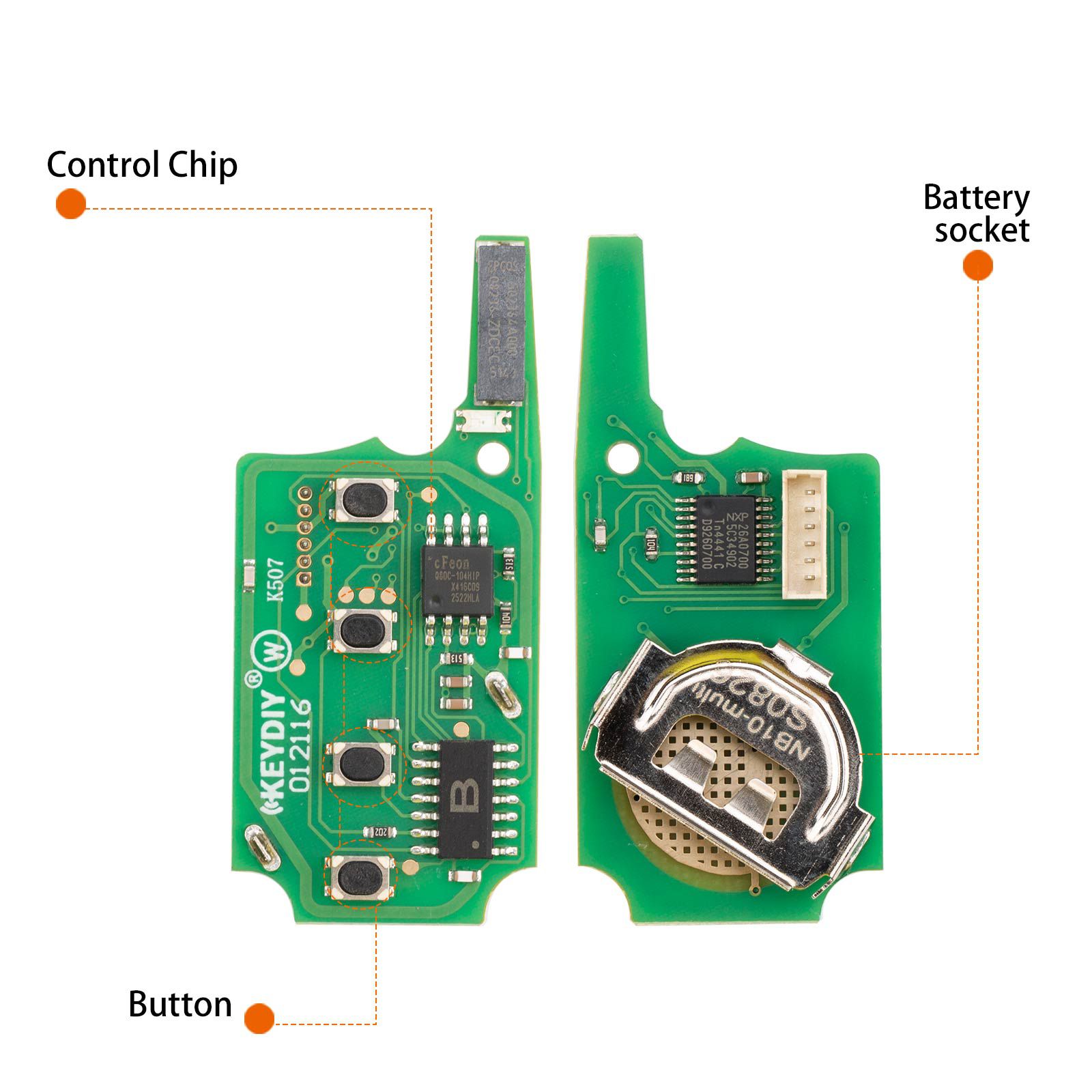 KEYDIY KD NB10-4 Universal Remote Key 4 Buttons 5pcs/lot