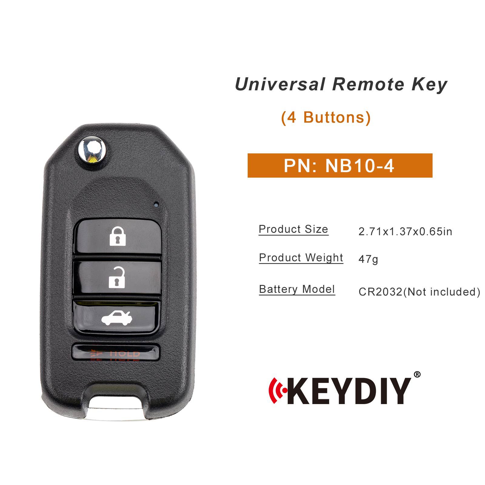 KEYDIY KD NB10-4 Universal Remote Key 4 Buttons 5pcs/lot