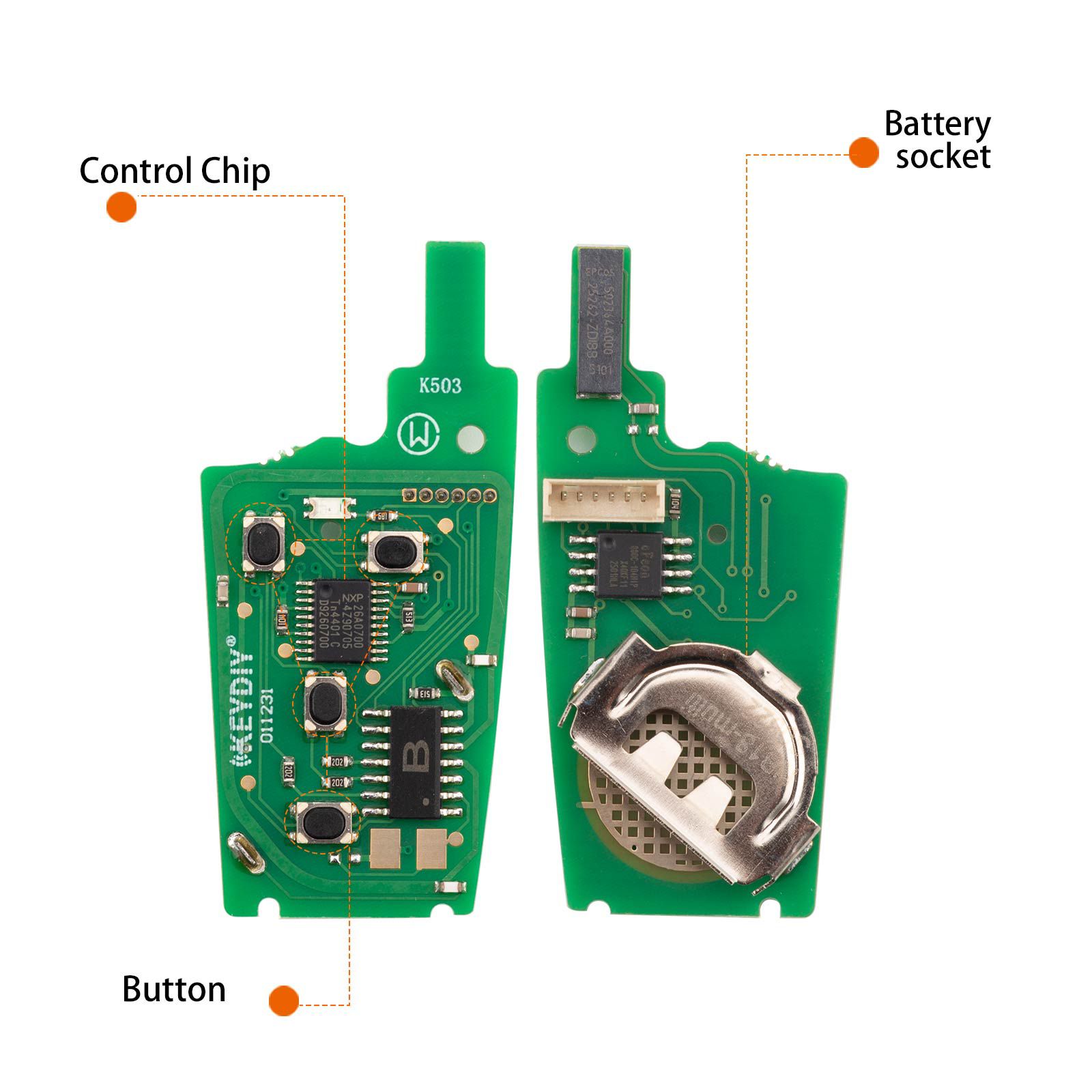 KEYDIY KD NB18-4 Universal Remote Key 4 Buttons 5pcs/lot