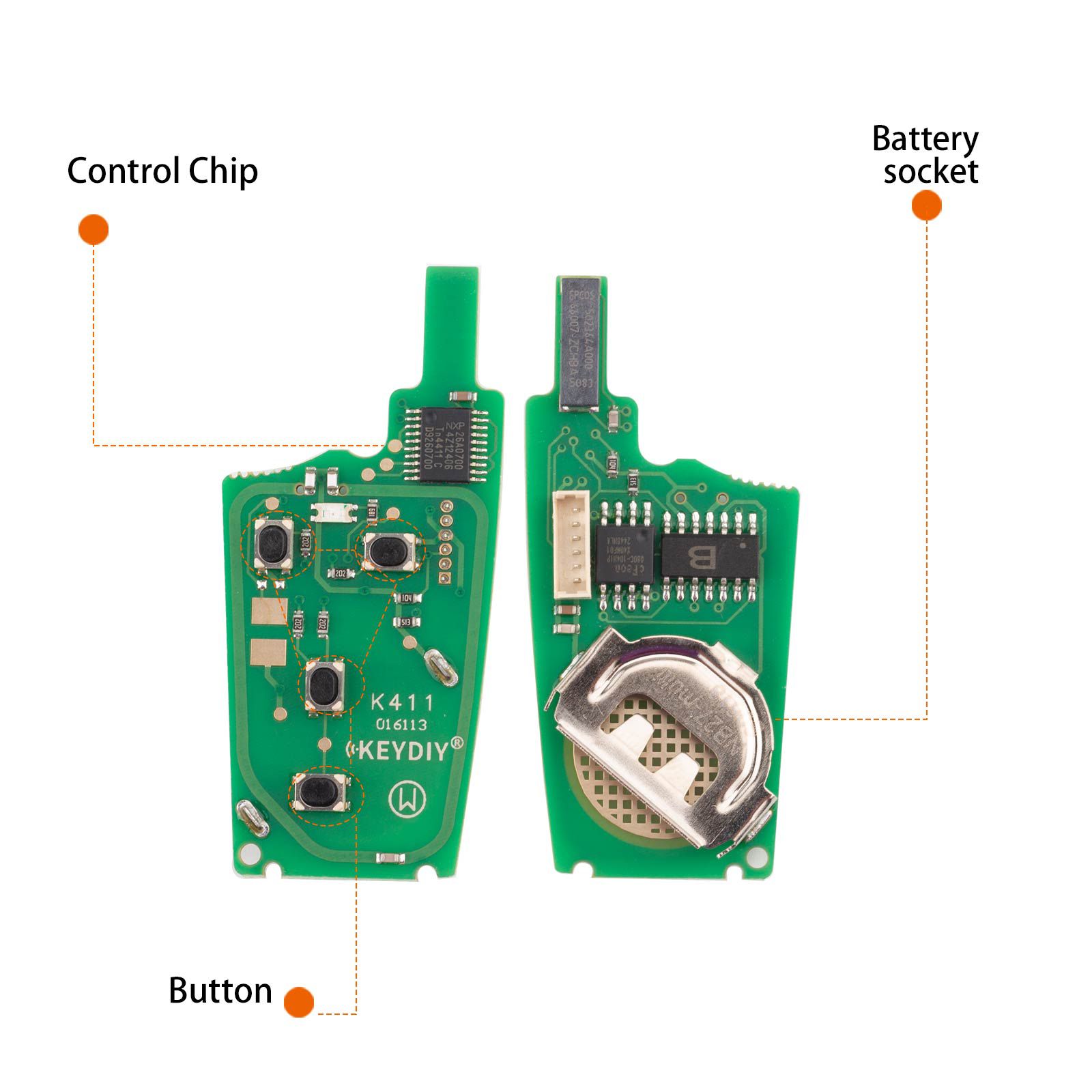 KEYDIY KD NB27-4 Universal Remote Key 4 Buttons 5pcs/lot