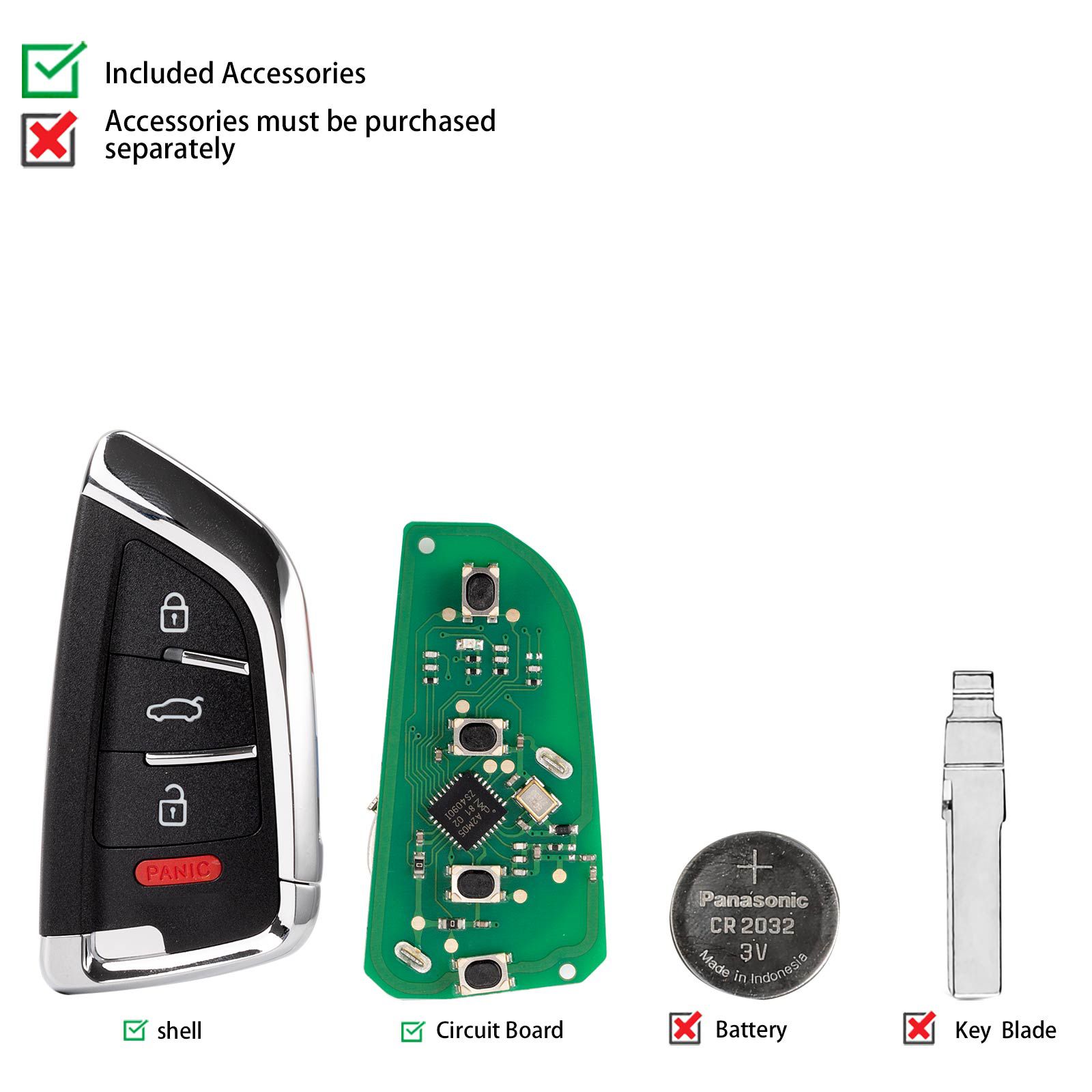 KEYDIY KD ZB02-4 Universal Smart Remote Key 3+1 Buttons for BMW Type 5pcs/lot