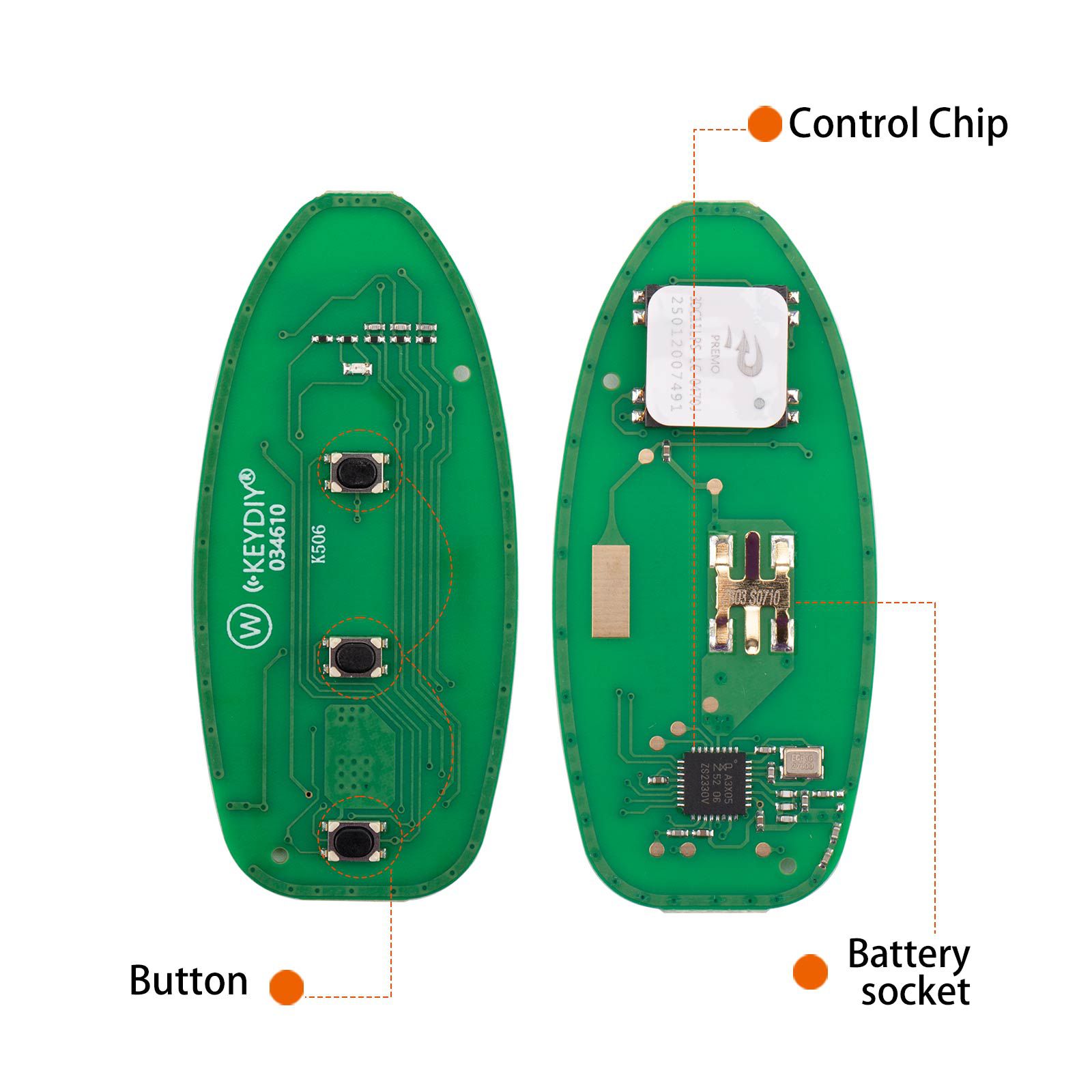 KEYDIY KD ZB03-3 Universal Smart Remote Key 2+1 Buttons for Nissan Type 5pcs/lot