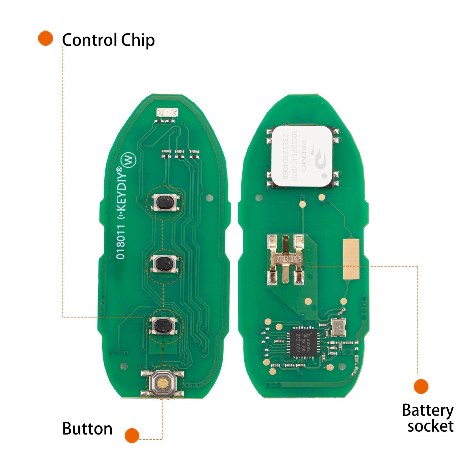 KEYDIY KD ZB03-4 Universal Smart Remote Key 3+1 Buttons for Nissan Type 5pcs/lot