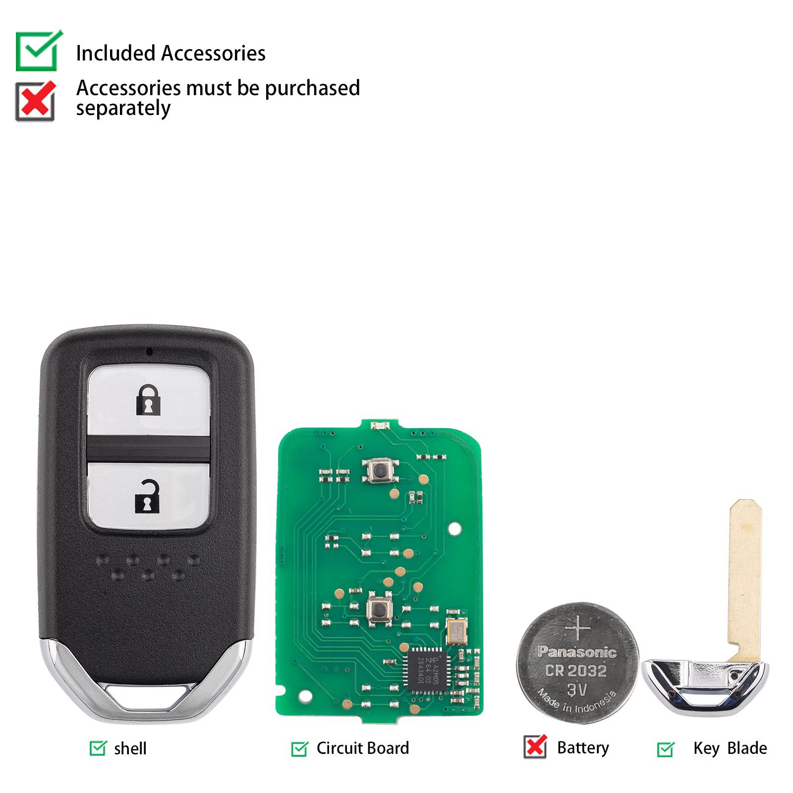KEYDIY KD ZB10-2 Universal Smart Remote Key 2 Buttons 5pcs/lot