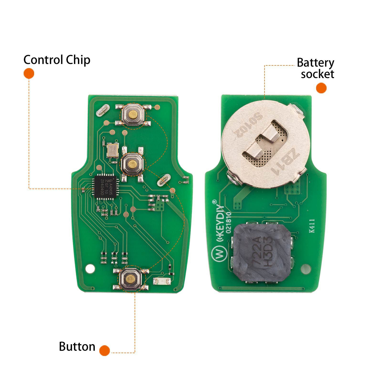 KEYDIY KD ZB11-3 Universal Smart Remote Key 3 Buttons (BZ) for Mercedes Benz Type 5pcs/lot