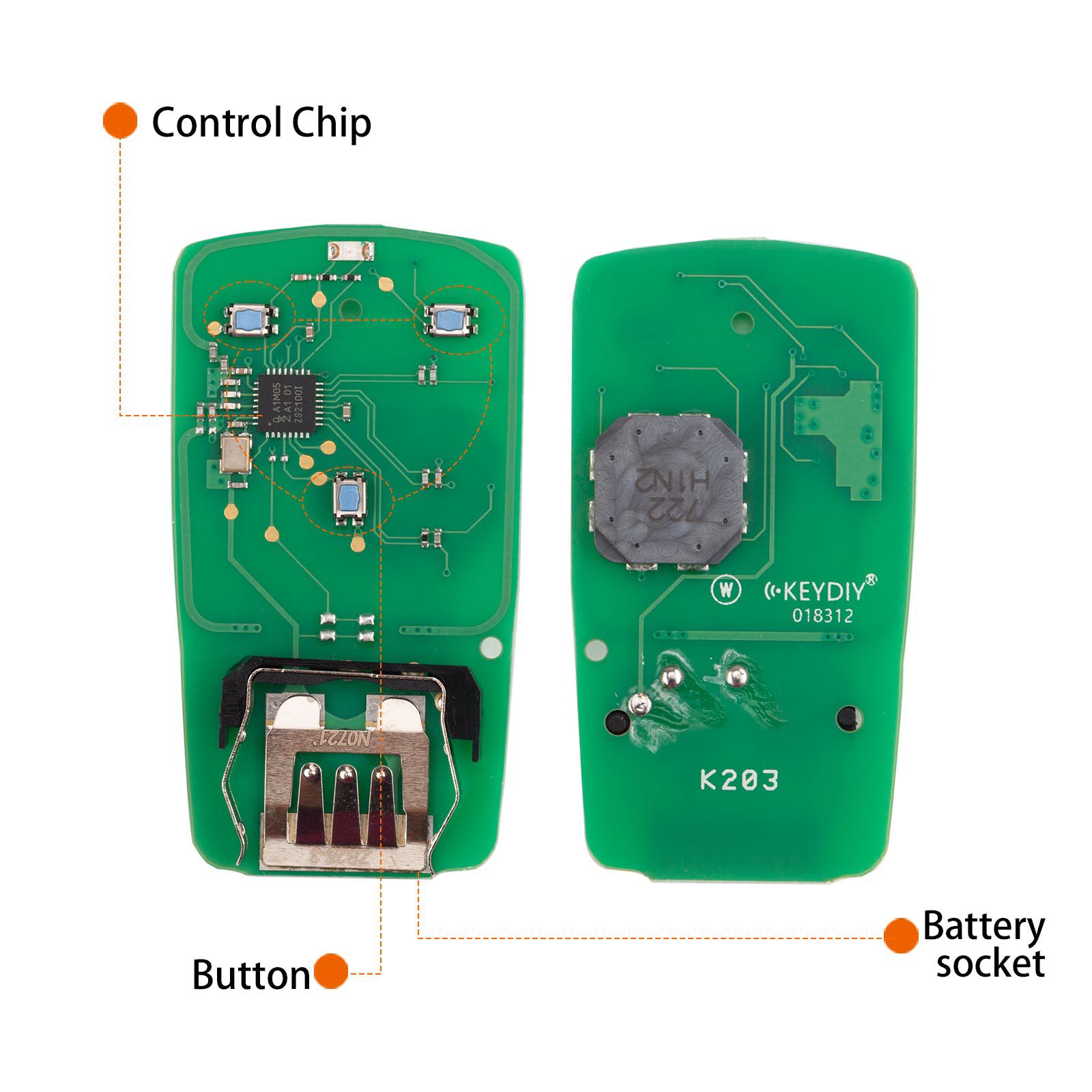 KEYDIY KD ZB26-3 Universal Smart Remote Key 3 Buttons for Audi Type 5pcs/lot