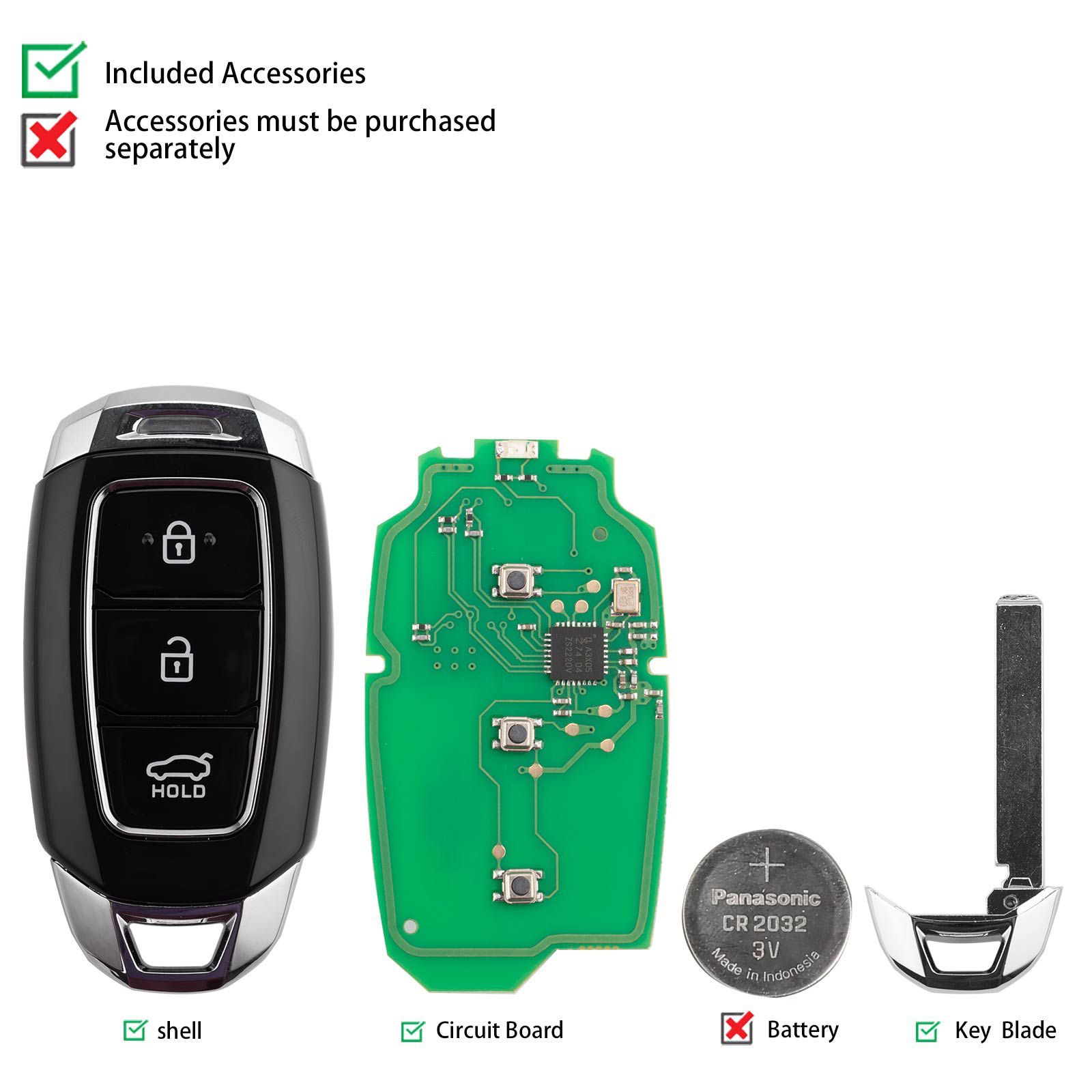 KEYDIY KD ZB28-3 Universal Smart Remote Key for Hyundai Type 5pcs/lot