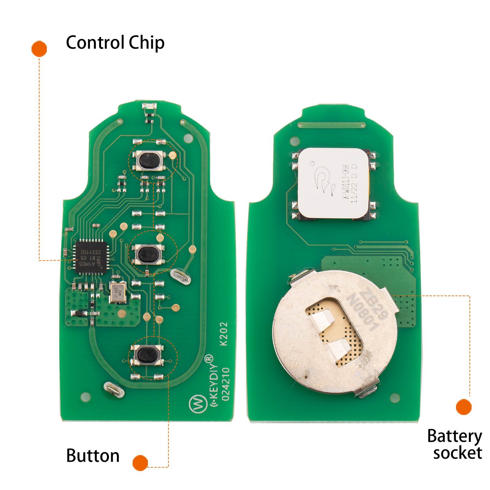 KEYDIY KD ZB29-3 Universal Smart Remote Key 3 Buttons for MB Maybach Type 5pcs/lot