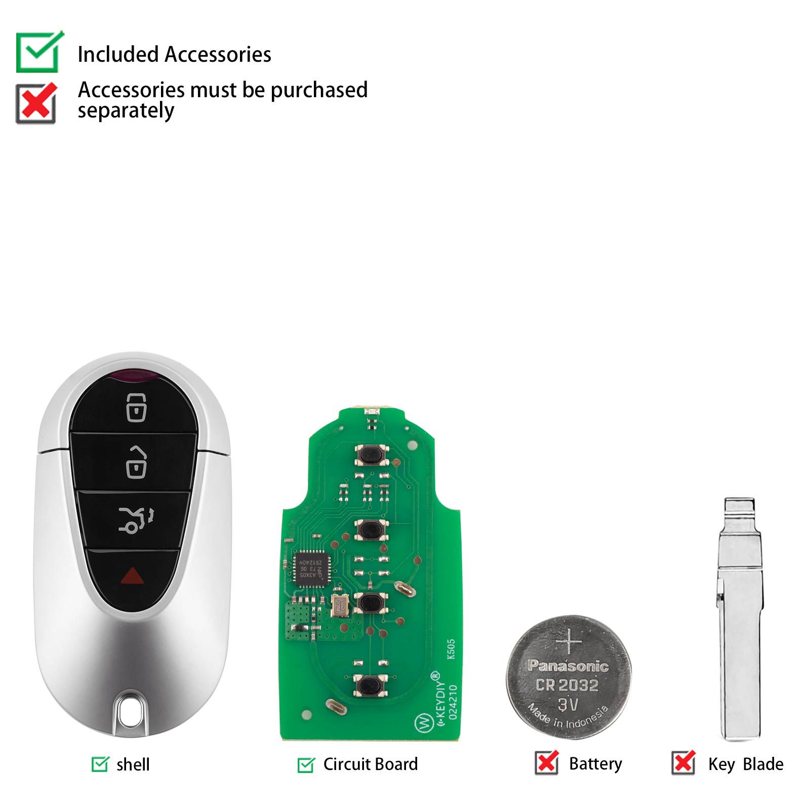 KEYDIY KD ZB29-4 Universal Smart Remote Key 3+1 Buttons for MB Maybach Type 5pcs/lot
