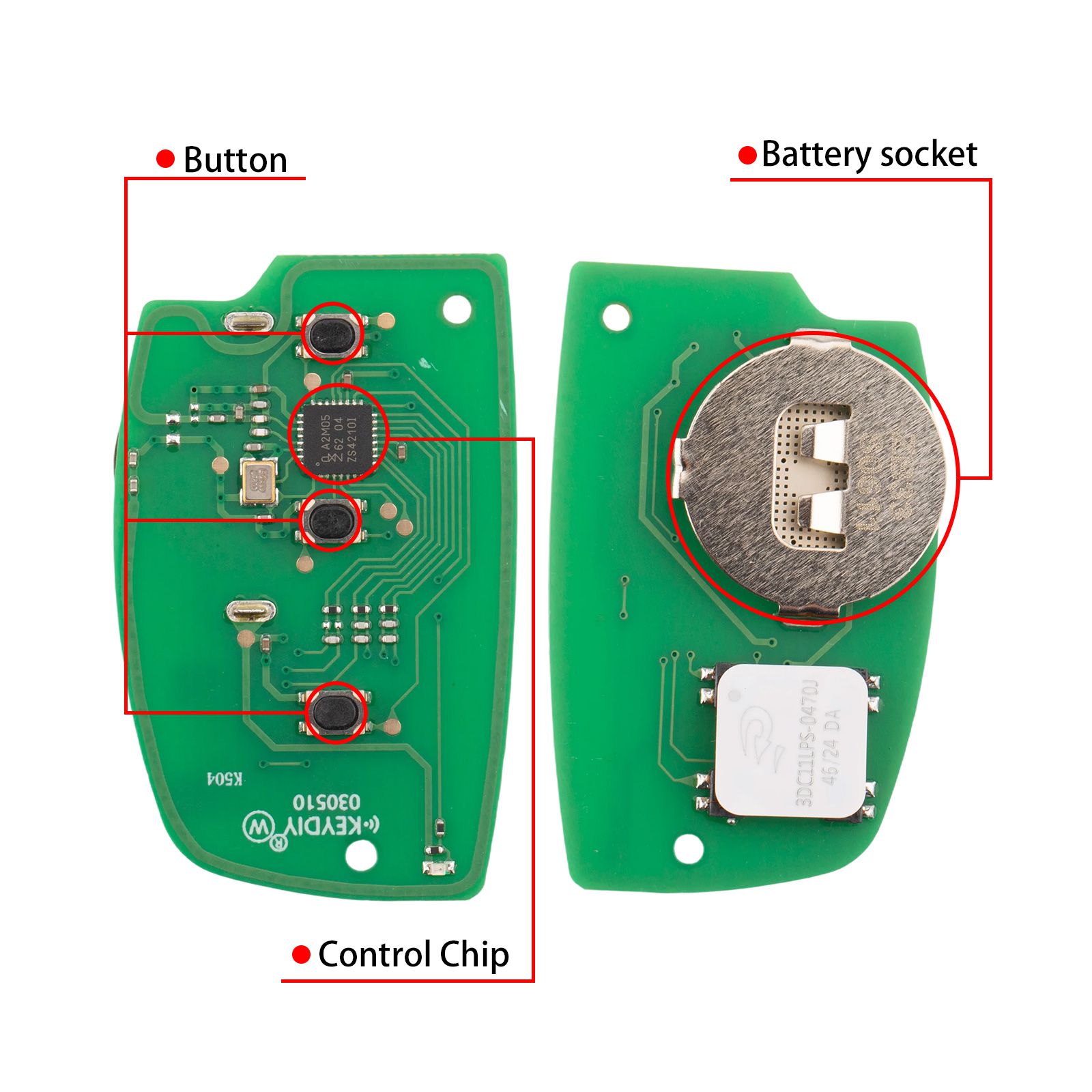KEYDIY KD ZB33-3 Universal Smart Remote Key 3 Buttons for Hyundai Type 5pcs/lot