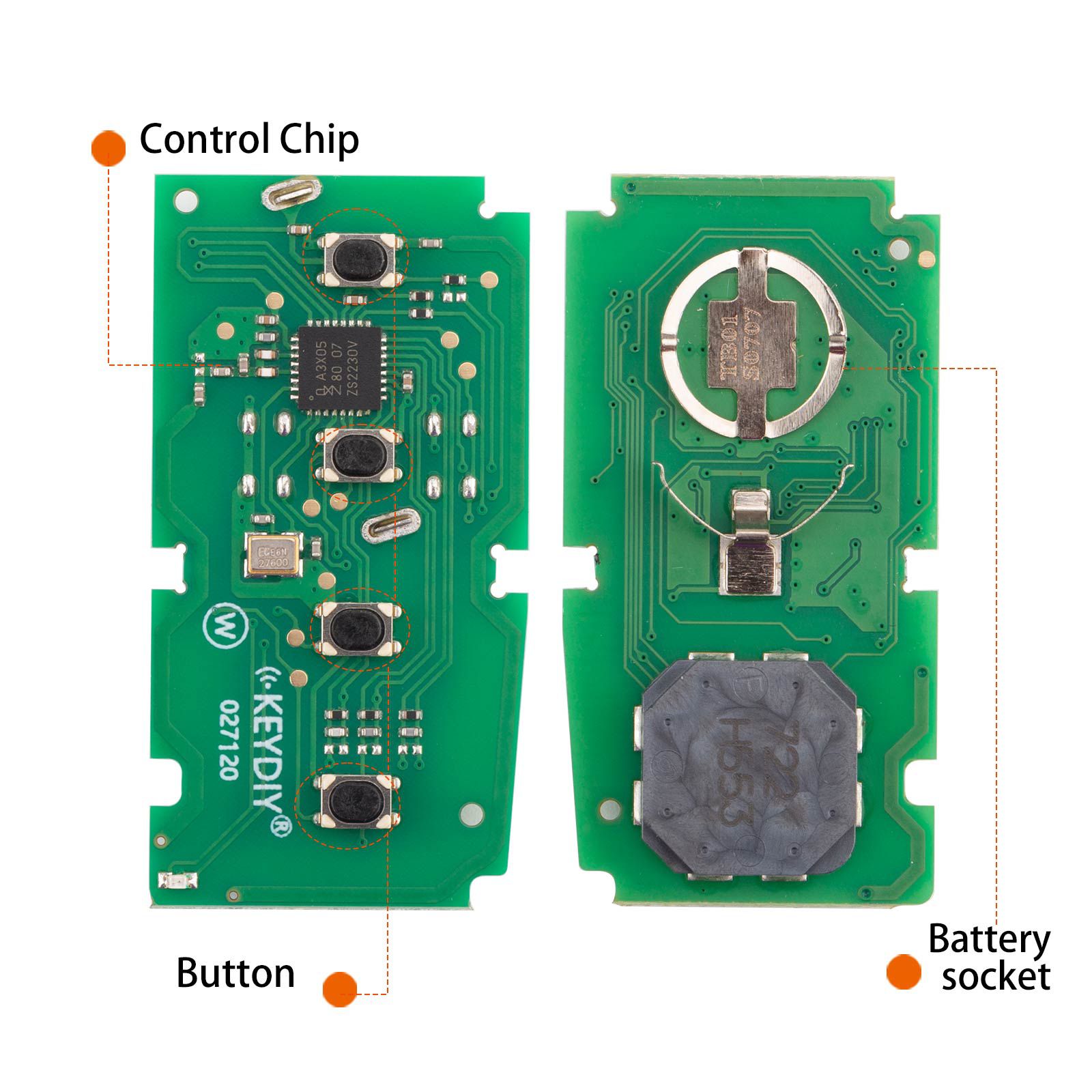 KEYDIY KD ZB35-4 Universal Smart Remote Key 3+1 Buttons for Toyota Type 5pcs/lot