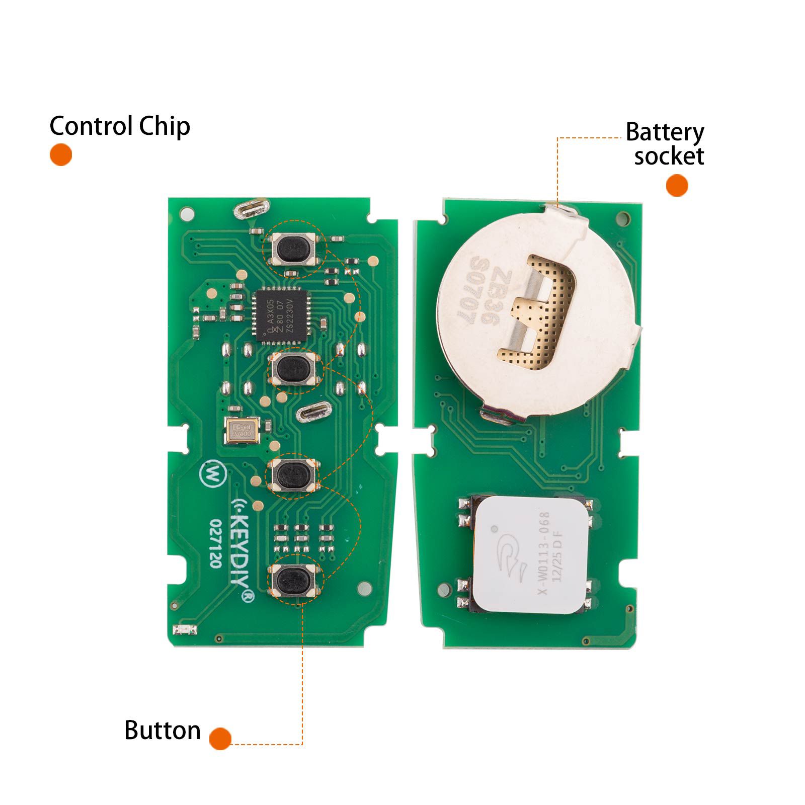 KEYDIY KD ZB36-4 Universal Smart Remote Key 3+1 Buttons for Toyota Type 5pcs/lot