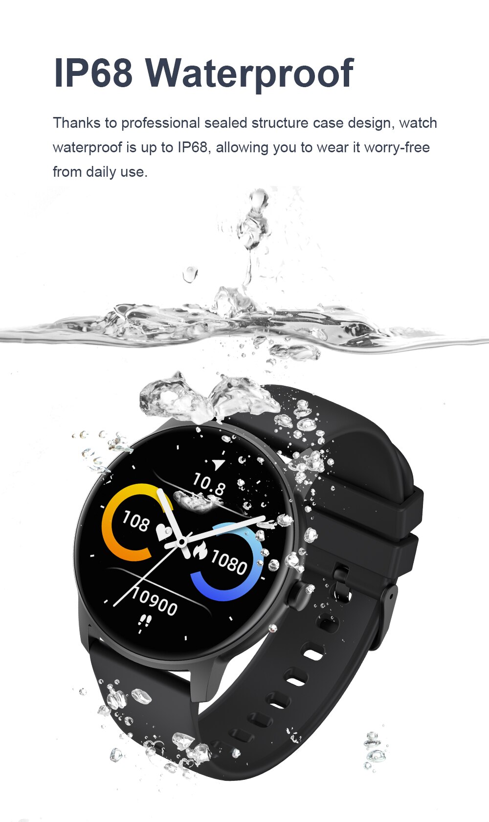 KW77 Smart Watch Men IP68 Waterproof HD Full Screen Custom Dial Healthy Monitor Android Ios Sport Smartwatch Women 2021