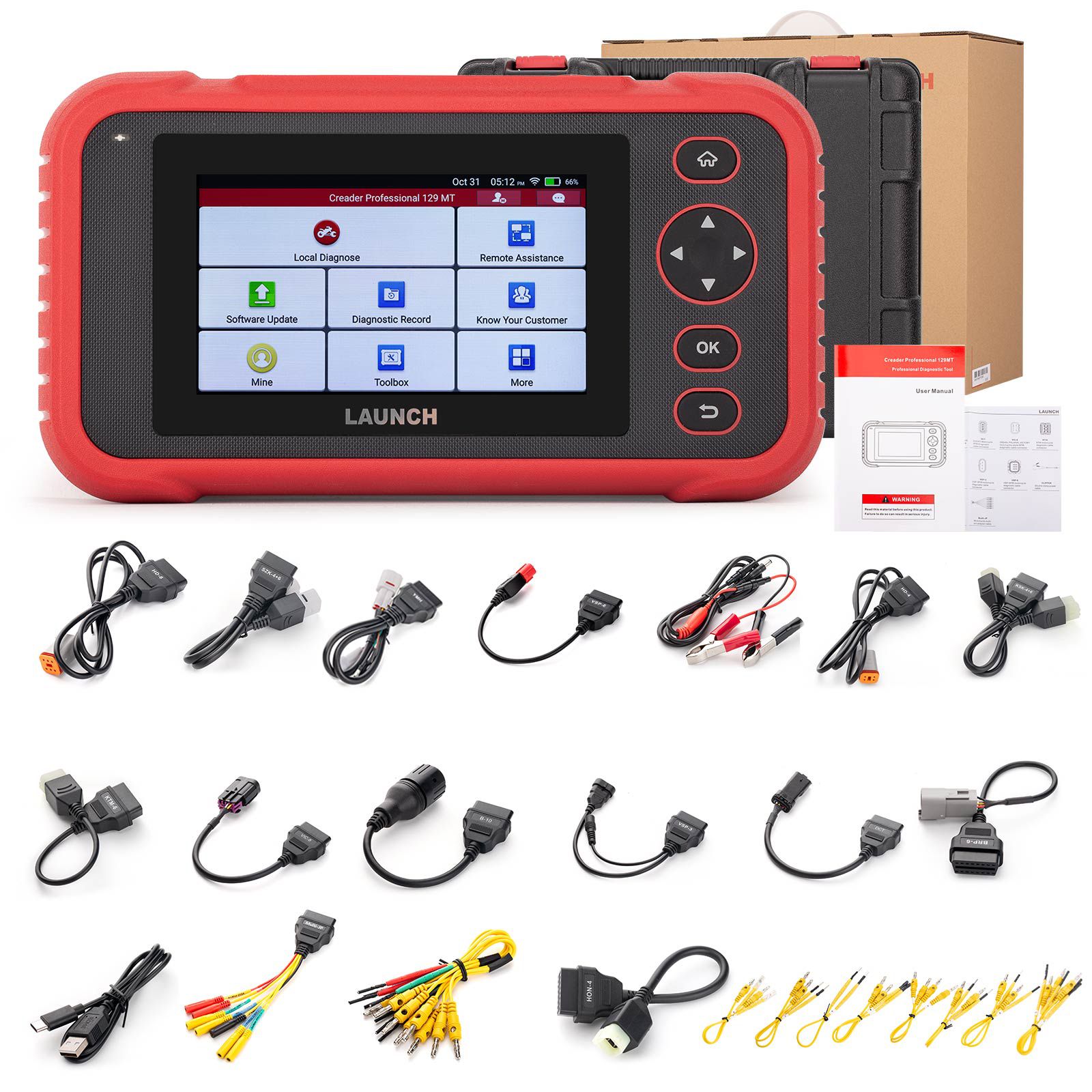 LAUNCH CRP 129MT Motorcycle Diagnostic Tool OBD Full system Full Functions for Motorcycles