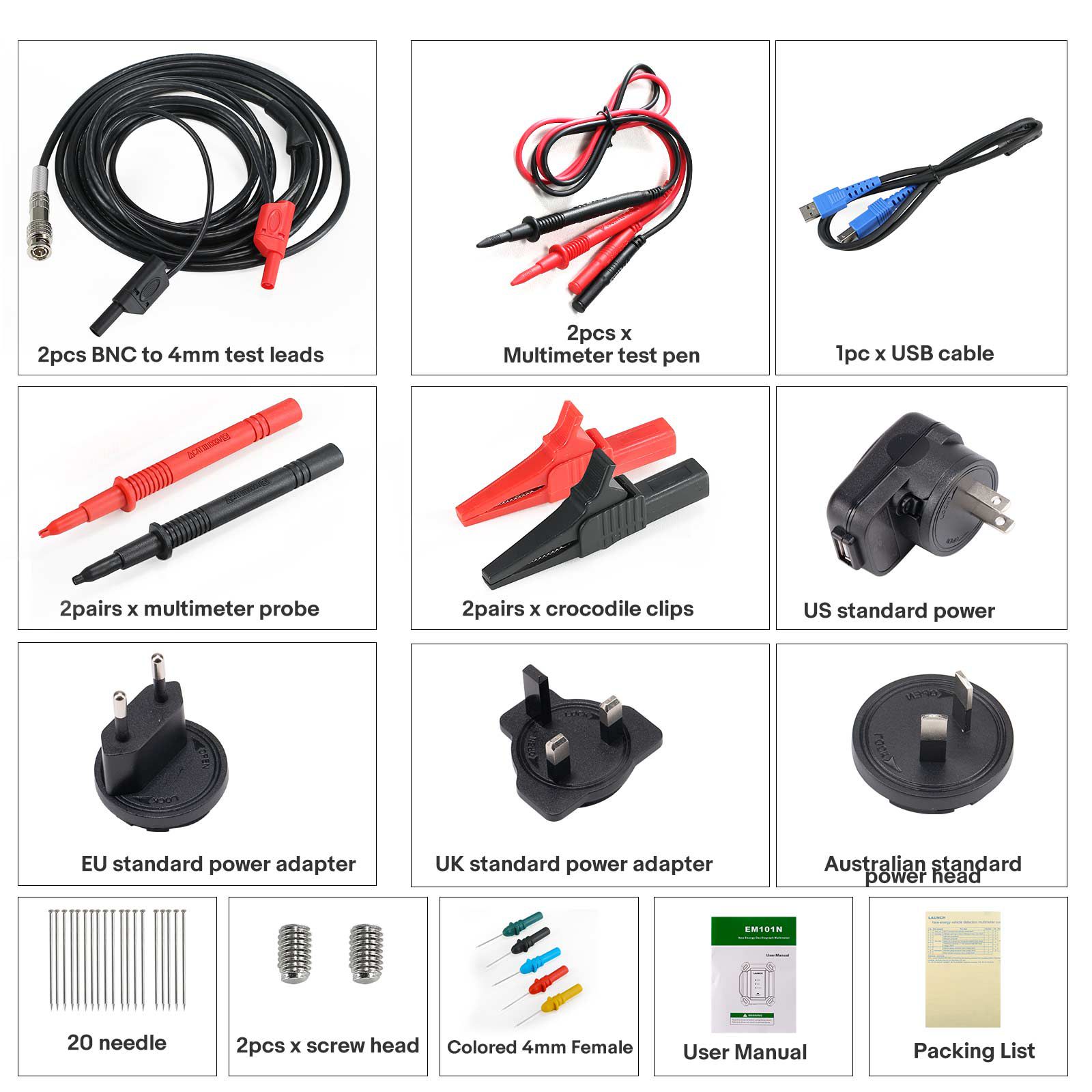 LAUNCH EM101N EV Oscilloscope & Multimeter