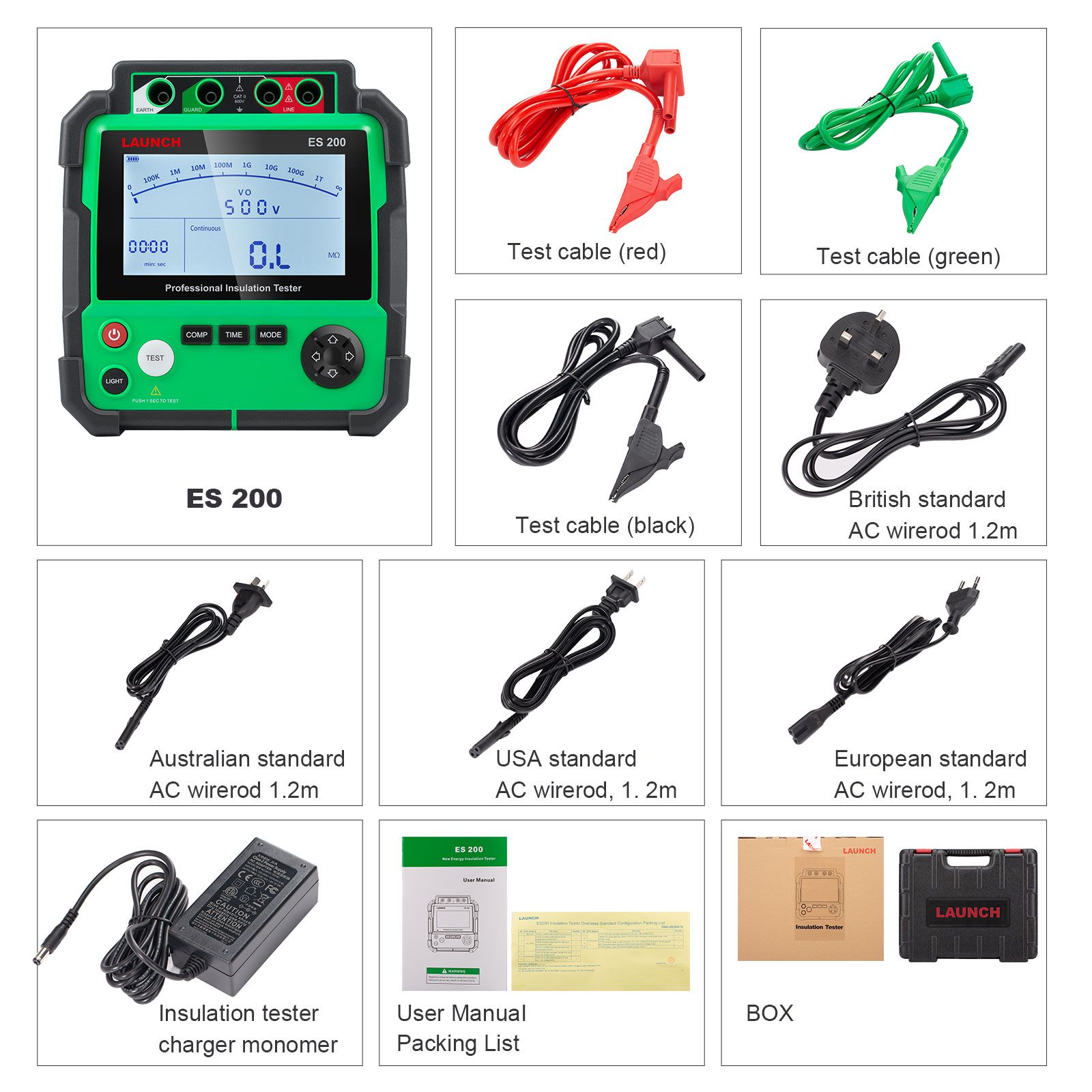 LAUNCH ES200 EV Insulation Resistance Tester