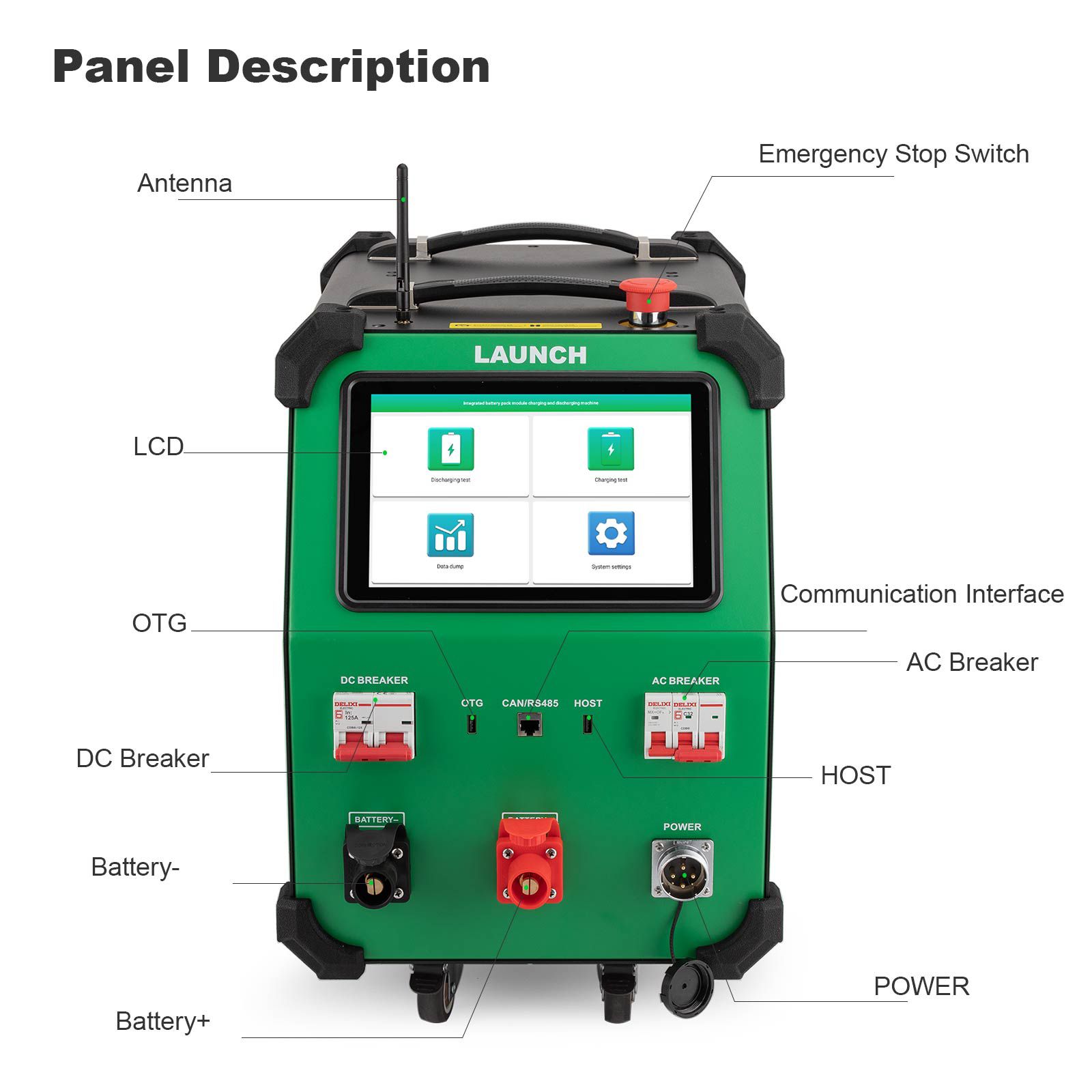 LAUNCH EVP711 EV Battery Pack Module Charging and Discharging Device