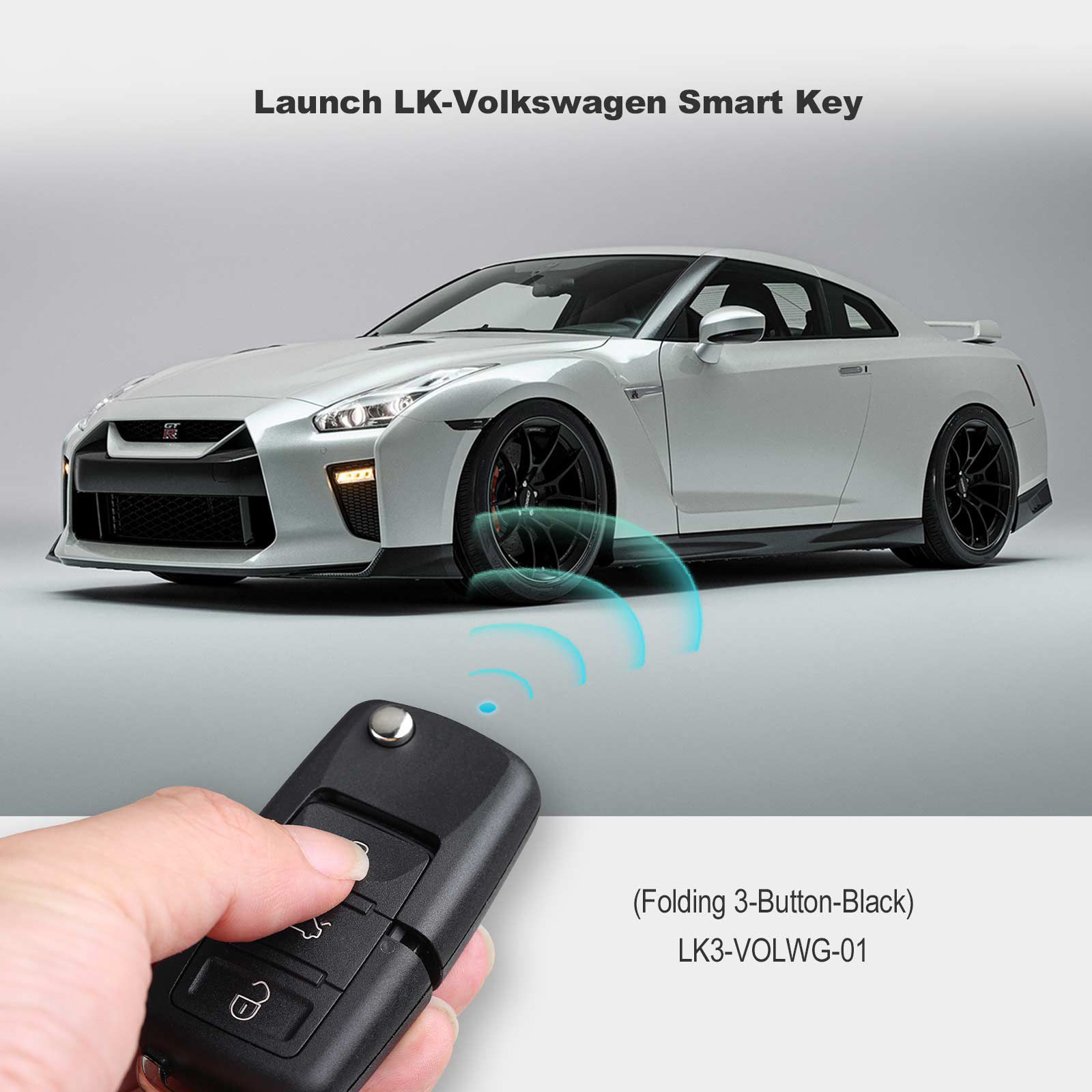 Launch LK3-VOLWG-01 LK-Volkswagen Smart Key (Folding 3-Button-Black) 5pcs/lot