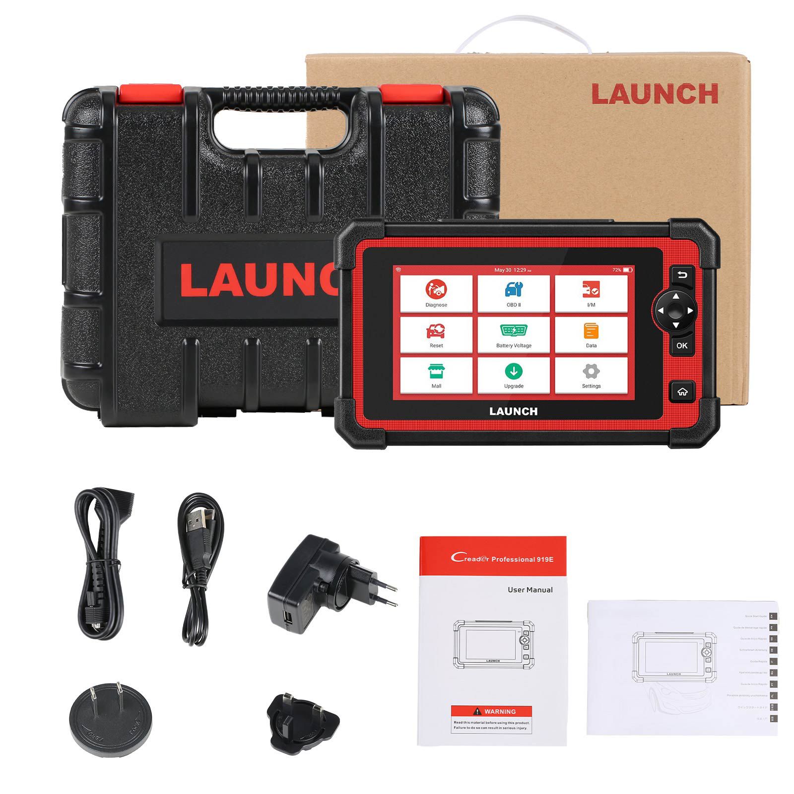 LAUNCH X431 CRP919E Full System Car Diagnostic Tools with 31+ Reset Service Auto OBD OBD2 Code Reader Scanner 2 Year Free Update