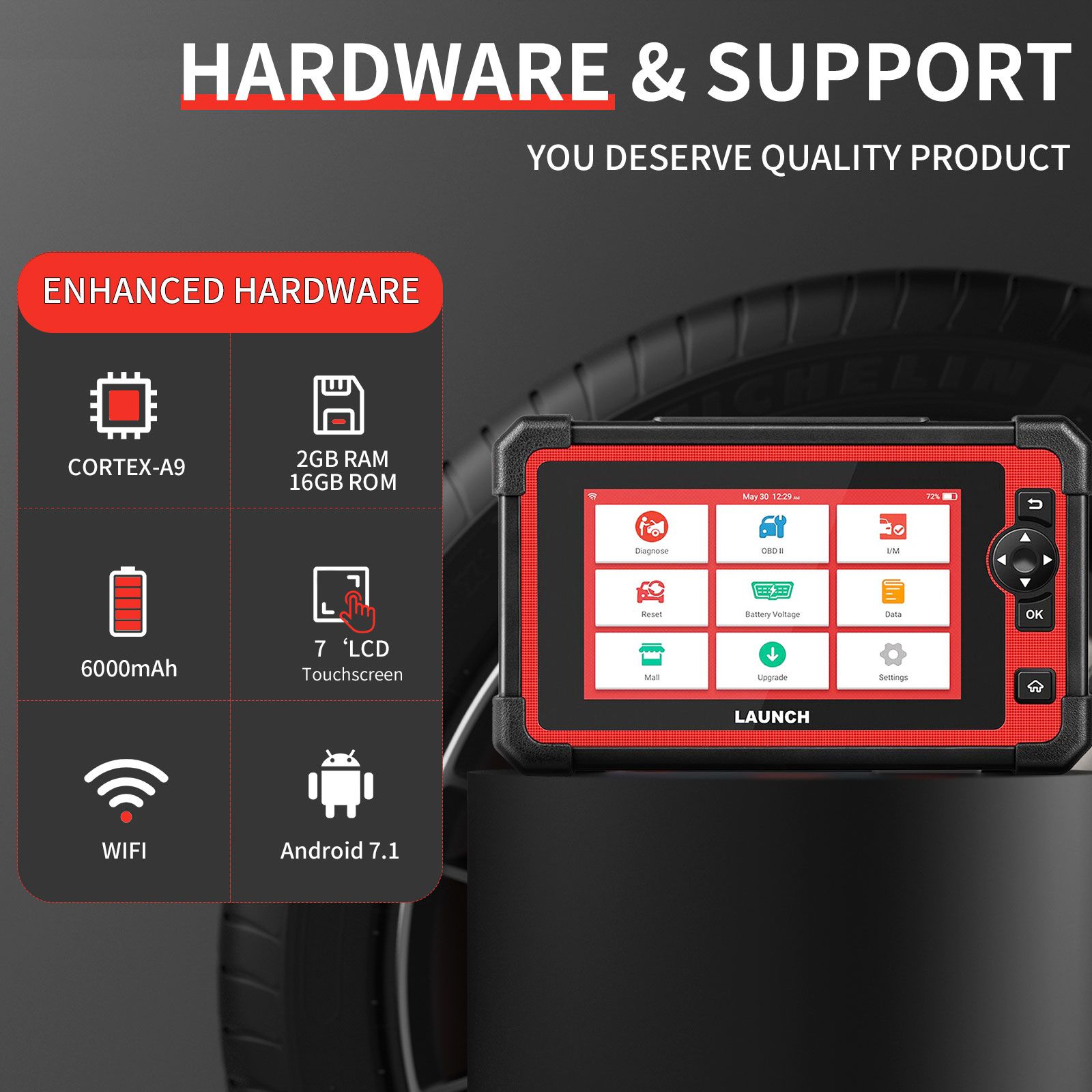 LAUNCH X431 CRP919E Full System Car Diagnostic Tools with 31+ Reset Service Auto OBD OBD2 Code Reader Scanner 2 Year Free Update