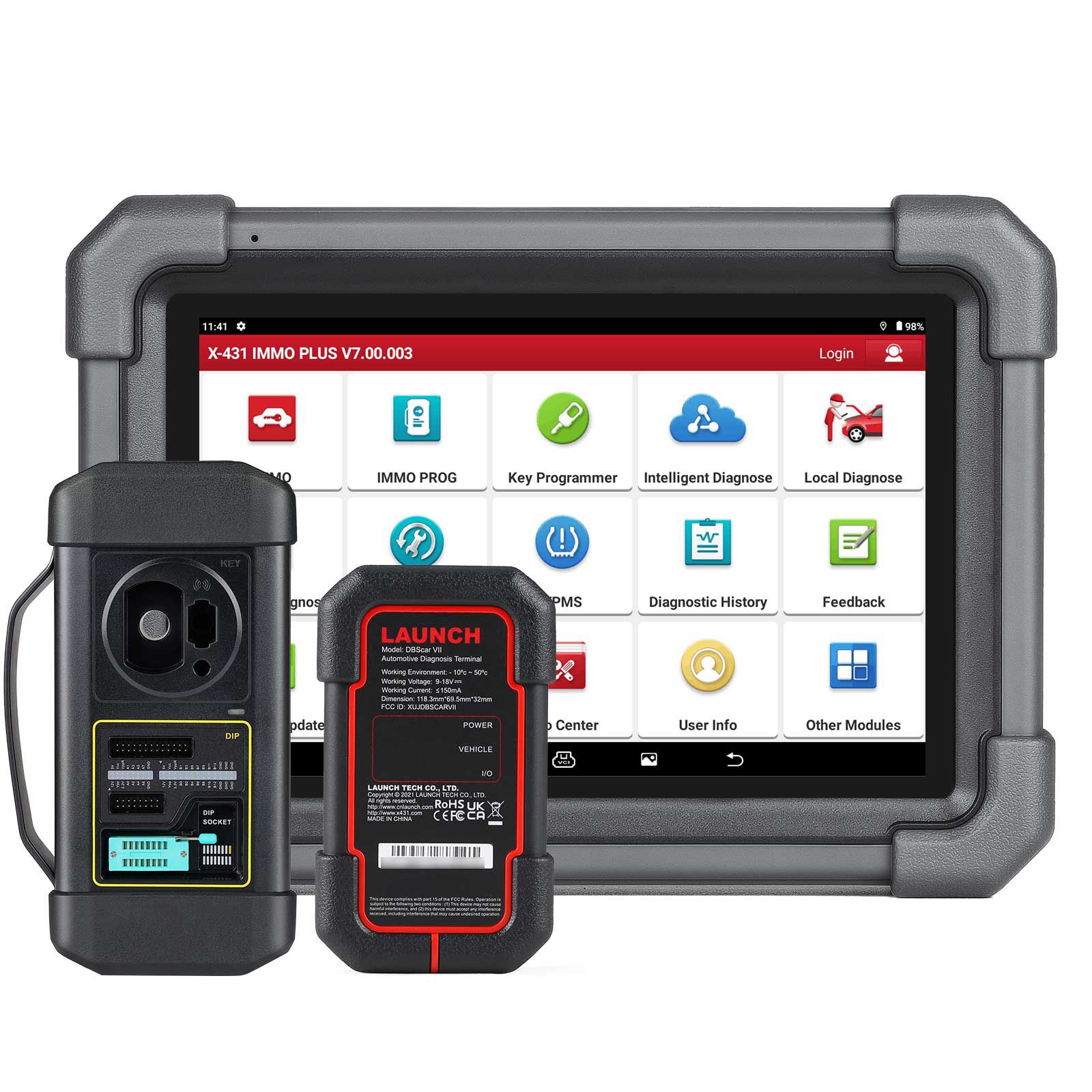 LAUNCH X431 IMMO PLUS Key Programmer with X-PROG3 Support IMMO Programming + Engine / Gearbox Clone + Diagnostic Functions