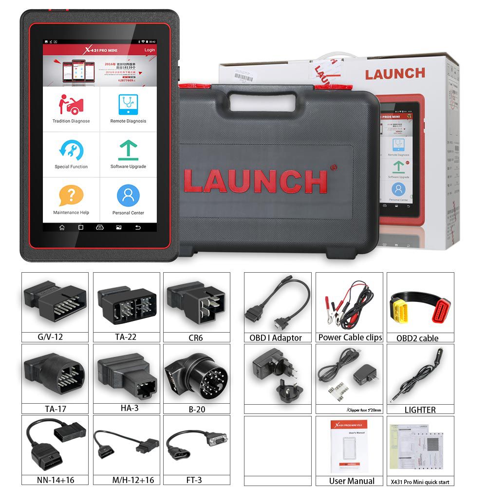 Launch X431 Pro Mini Bluetooth With 2 Years Free Update Online OBD2 Diagnostic Scanner Automotive