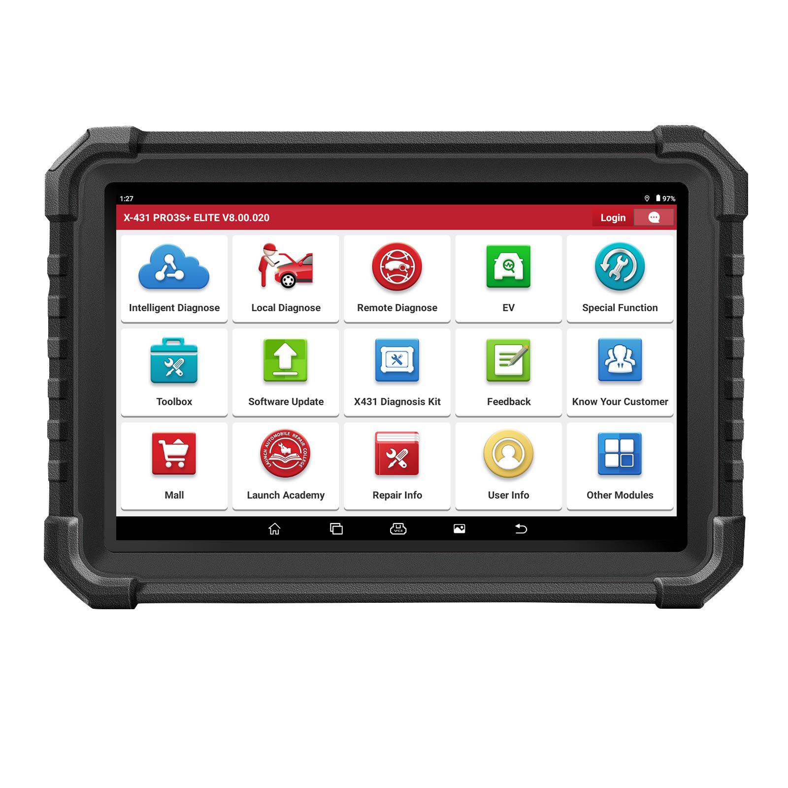 LAUNCH X431 PRO3S+ Elite All-in-One Bidirectional Scan Tool with SmartLink 2.0 Support Topology Map, 60+Service CANFD/DoIP/D-PDU