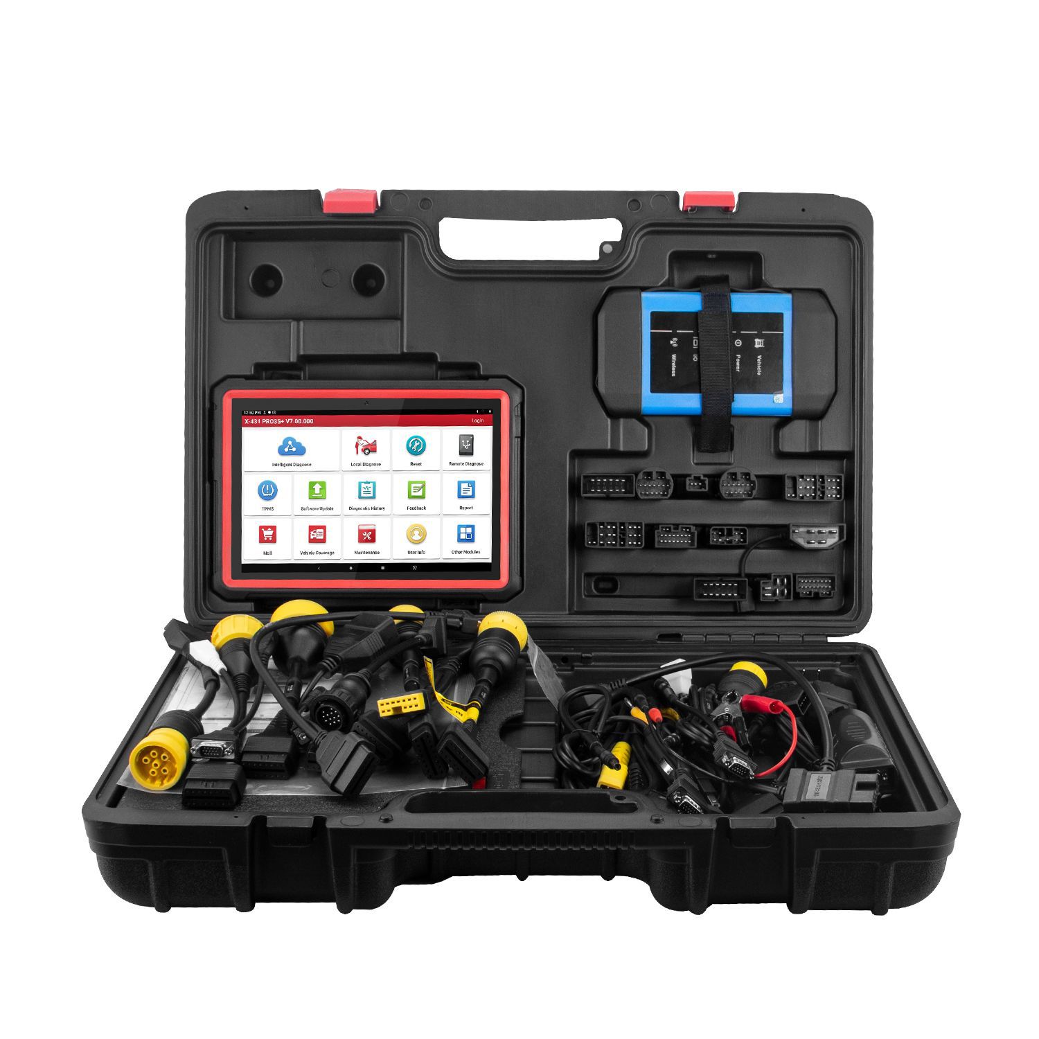 LAUNCH X431 PRO3S+ V2.0 HDIII 12V Car/24V Truck/Heavy Duty 2 in 1 Diagnostic Tool OBDII Code Reader Auto Scanner X-431 PRO3S HD3