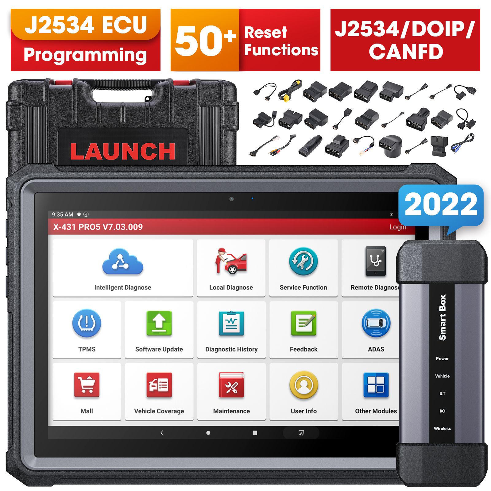 2023 Newest Launch X431 PRO5 PRO 5 Car Diagnostic Tool Automotive Tool Full System OBD2 Scanner Intelligent Diagnosis Tool 2 Years Free Update