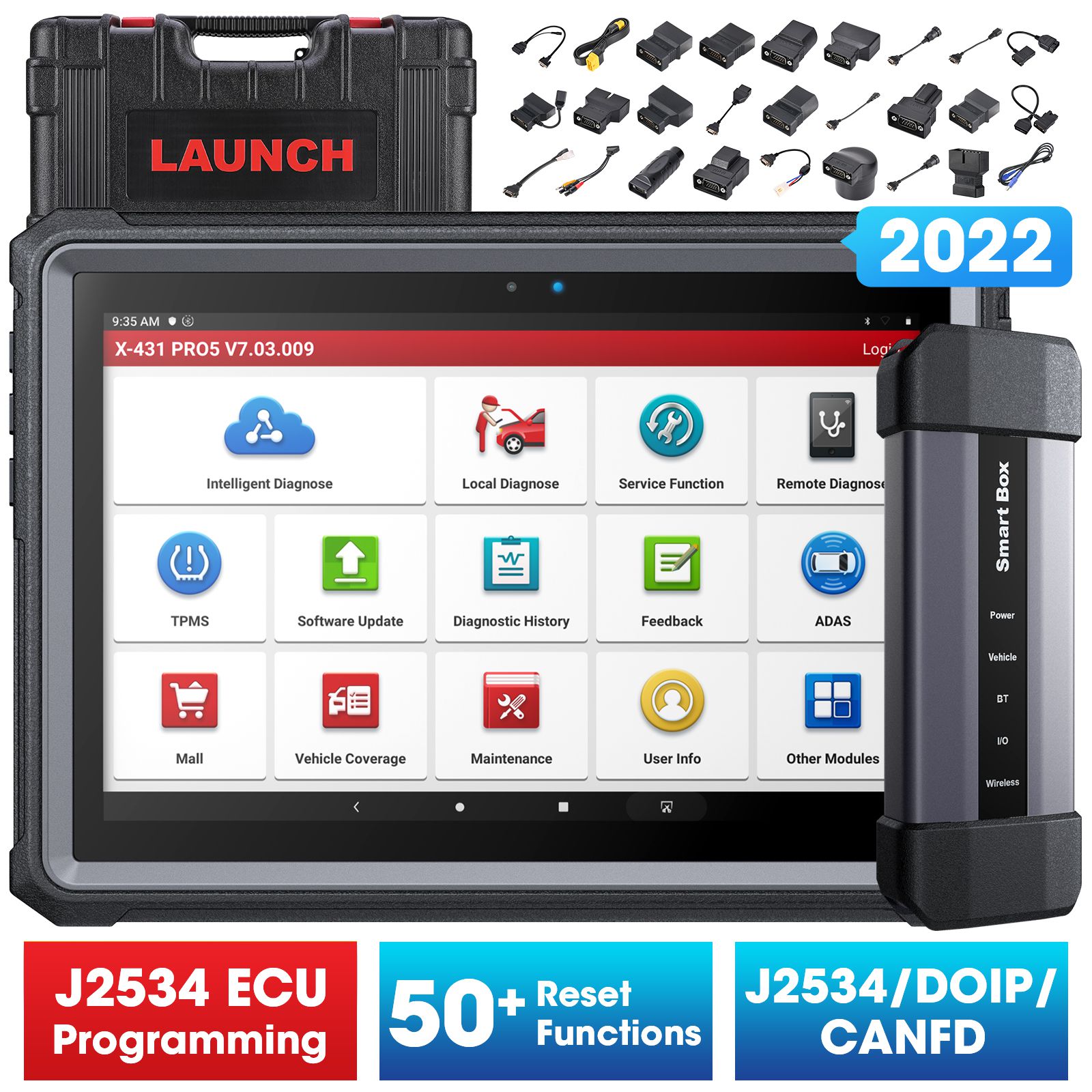 2023 Newest Launch X431 PRO5 PRO 5 Car Diagnostic Tool Automotive Tool Full System OBD2 Scanner Intelligent Diagnosis Tool 2 Years Free Update