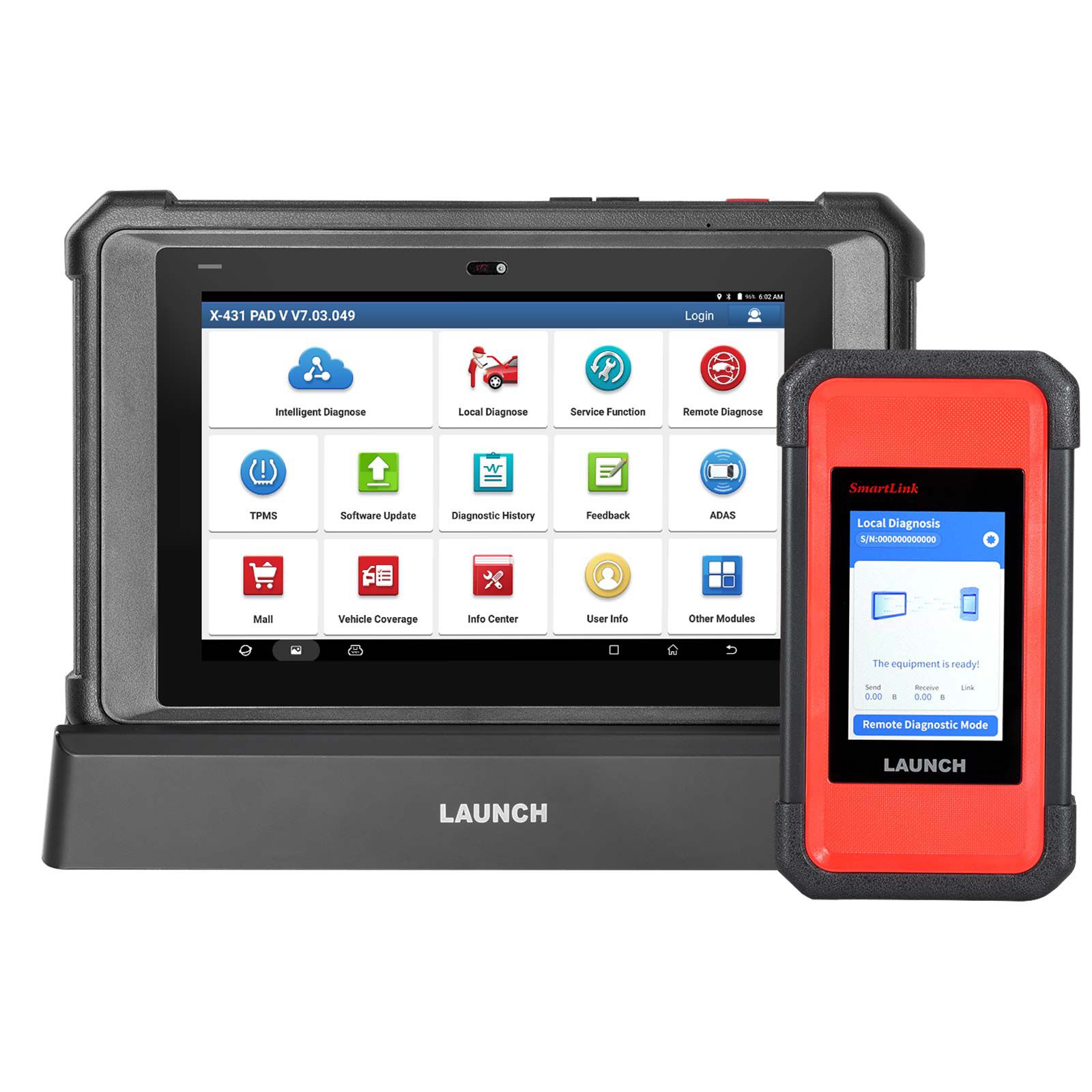 2024 Launch X431 PAD V Elite J2534 Tool With New Smartlink C Support ECU/ECM Online Program Topology Map CANFD/DoIP and 60+ Services