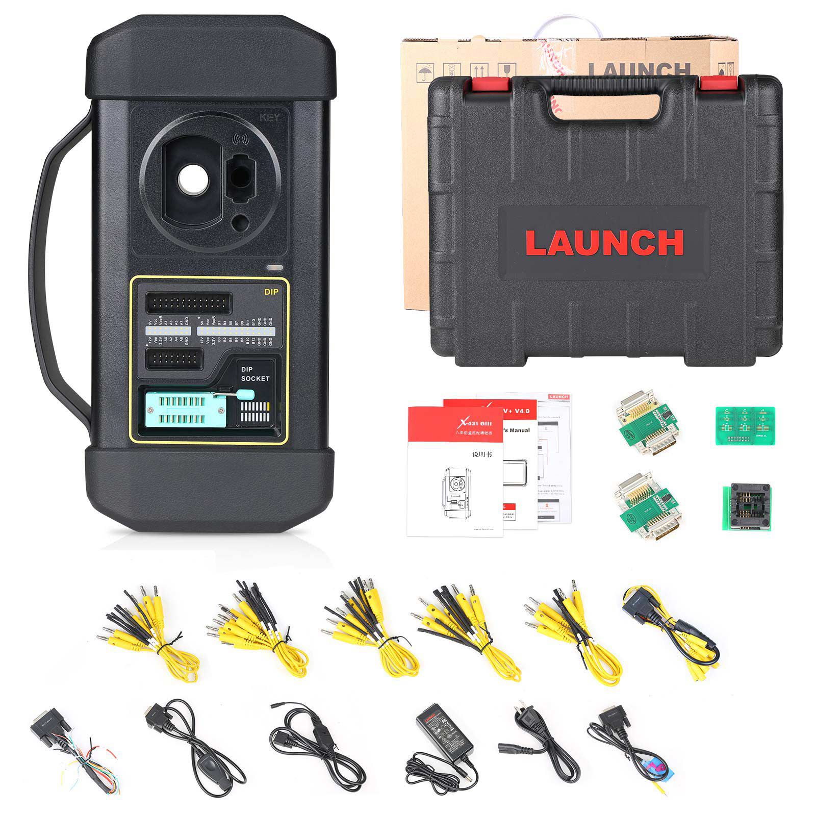 Original Launch X431 V+5.0 PRO3 Full System Diagnostic Tool with Launch GIII X-PROG3 Immobilizer Programmer