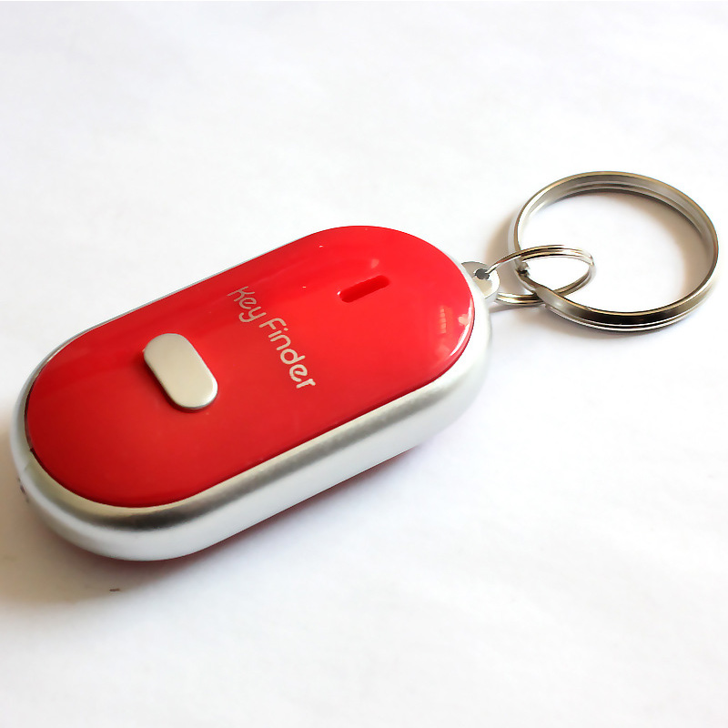 LED Key Finder Locator Find Lost Keys Chain Keychain Whistle Sound Control Locator Keychain Accessories QJY99