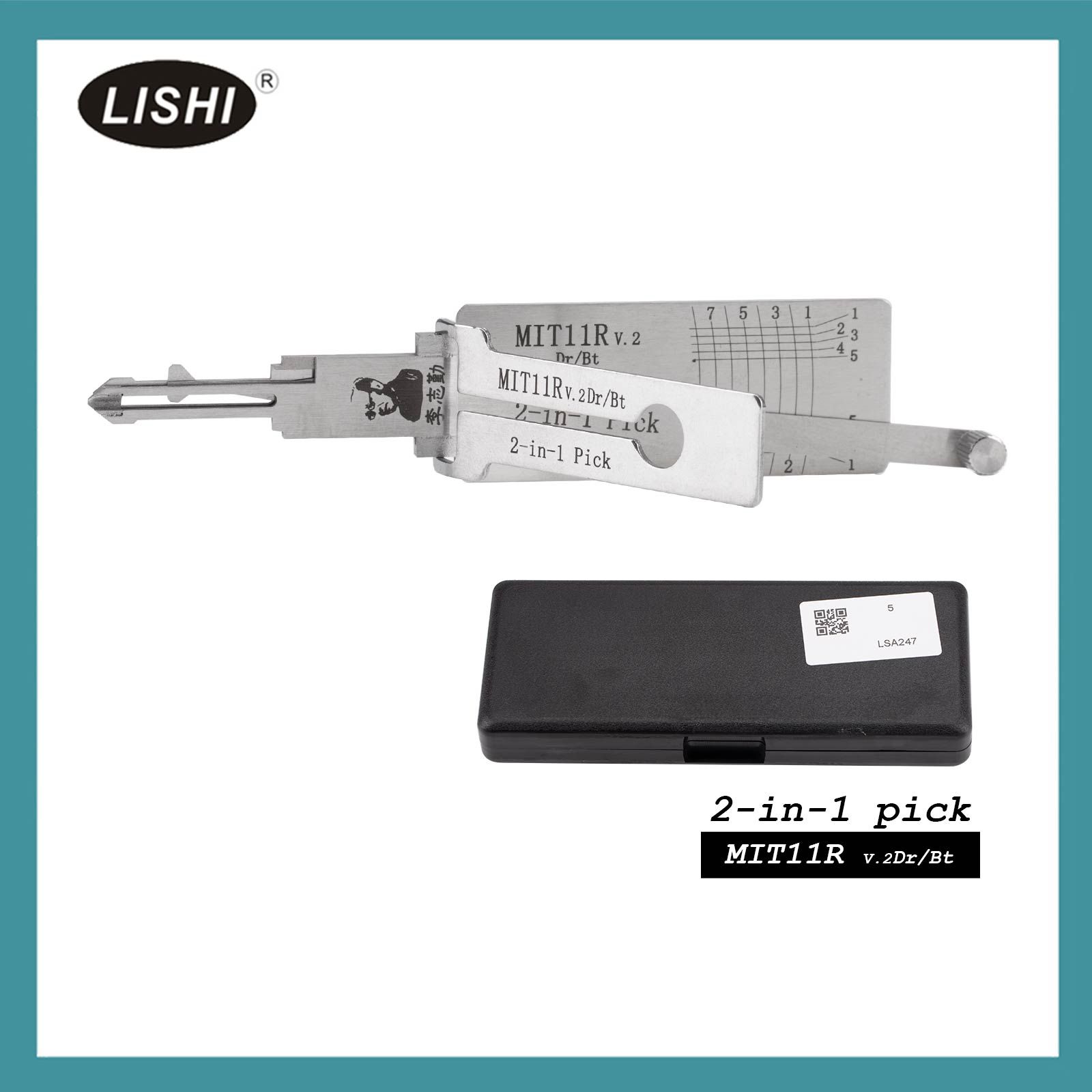 LISHI MIT11R Flat Milling Tool Auto Pick and Decoder