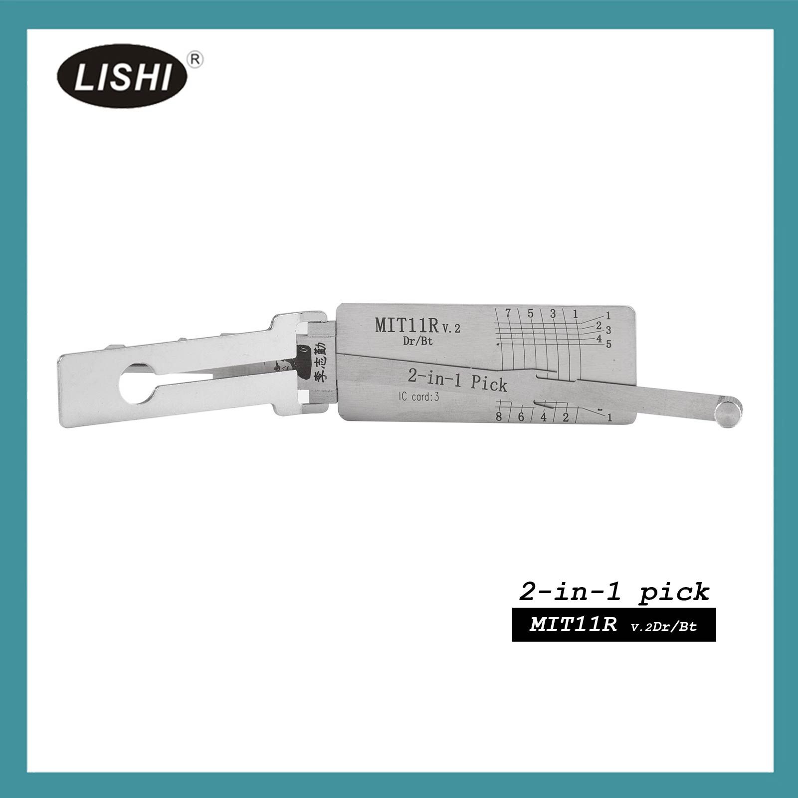 LISHI MIT11R Flat Milling Tool Auto Pick and Decoder