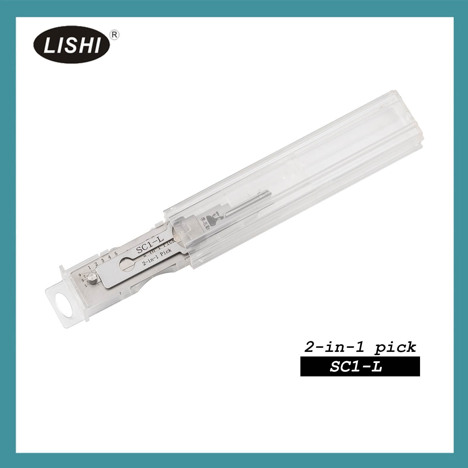 LISHI SC1-L Civilian Tool (Reverse Handing) 2-in-1 Pick & Decoder for 5-Pin Schlage Keyway