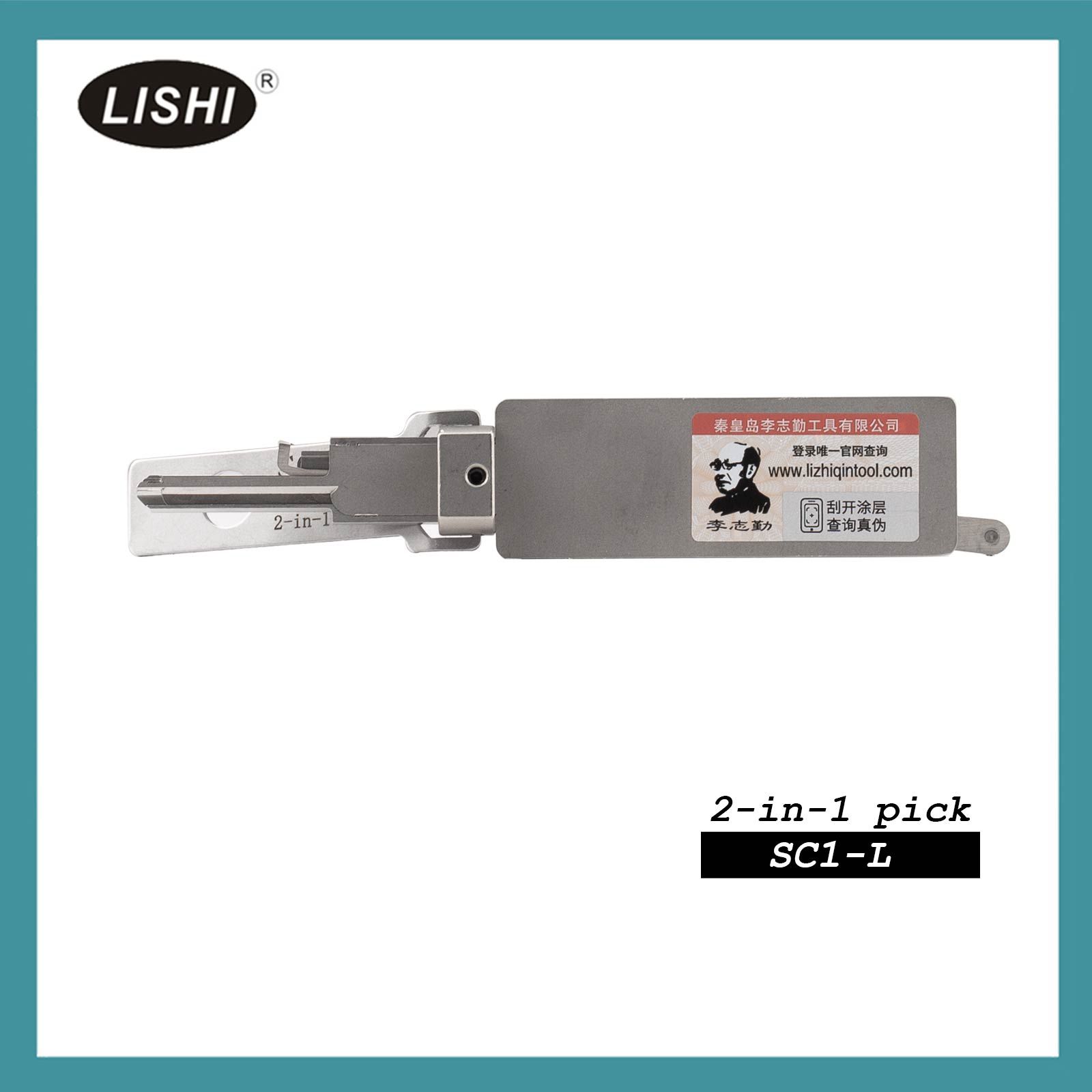 LISHI SC1-L Civilian Tool (Reverse Handing) 2-in-1 Pick & Decoder for 5-Pin Schlage Keyway
