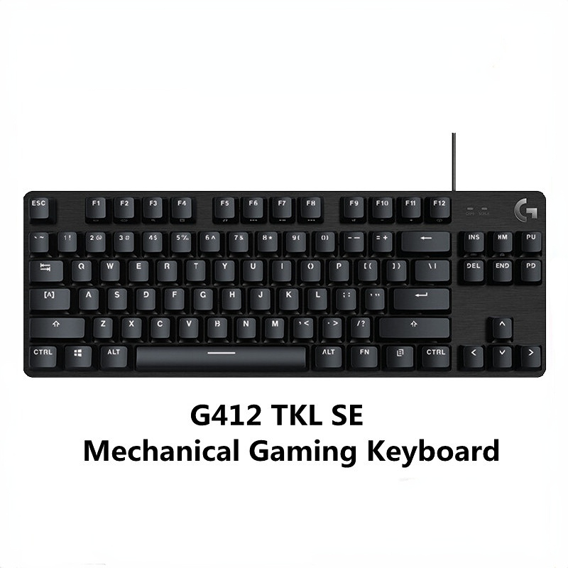 Logitech G412 TKL SE Mechanical Gaming Keyboard Wired Game Keyboard LED Backlight for Desktop Laptop 100% Original