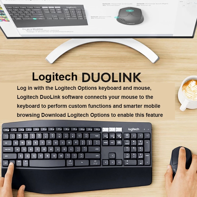 Logitech MK850 Wireless Keyboard Mouse Combo Full Size Keyboard Bluetooth USB Dual Connection Keyboard Mice For Home Office PC