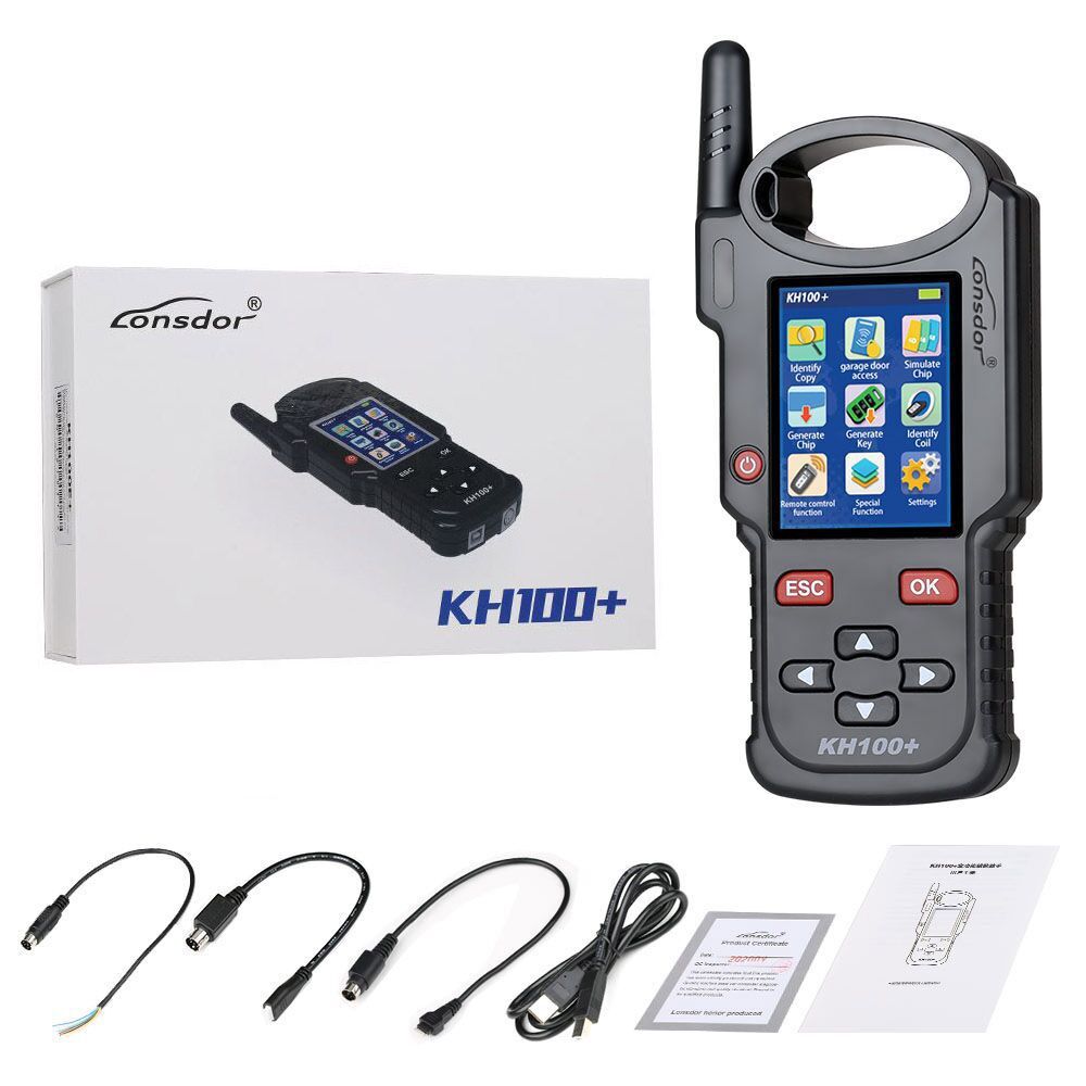 Lonsdor KH100+ Full Featured Key Remote Programmer with Toyota AKL Online Calculation 1 Year Activation