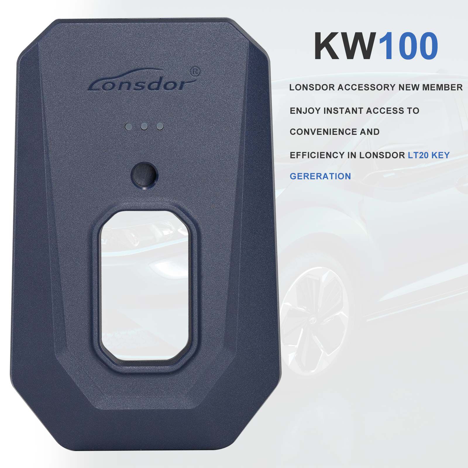 2024 Lonsdor KW100 Bluetooth Smart Key Generator plus LT20 Series Smart Key Board PCB 4D/8A for Toyota Lexus 433 / 315 MHz All Keys Lost & Adding Keys