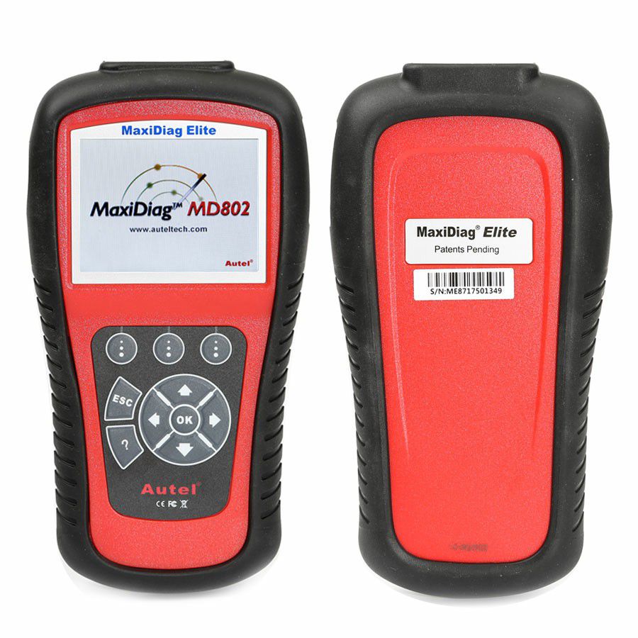 MaxiDiag Elite MD802 For 4 System With Datastream Model Engine Transmission ABS and Airbag Code Scanner