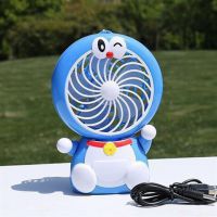 Doraemon Cute Cartoon Mini Fan Usb Charging Mute Children Hanging Neck Fan Simple and Fresh and Sweet Portable Rotary Fan