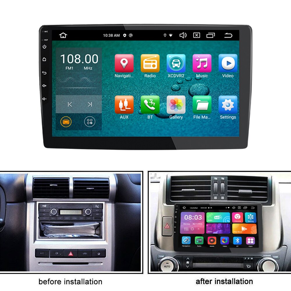 Android 11 Universal 6+128G 2 Din Android Multimedia Video Player GPS Bluetooth Audio Stereo radio for volkswagen KIA Ford focus