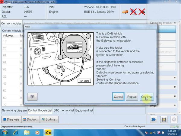 ODIS 2.23/2.22 Software for VW/AUDI imports/Faw/Shanghai/Skoda