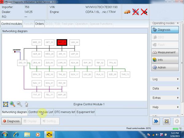 ODIS 2.23/2.22 Software for VW/AUDI imports/Faw/Shanghai/Skoda